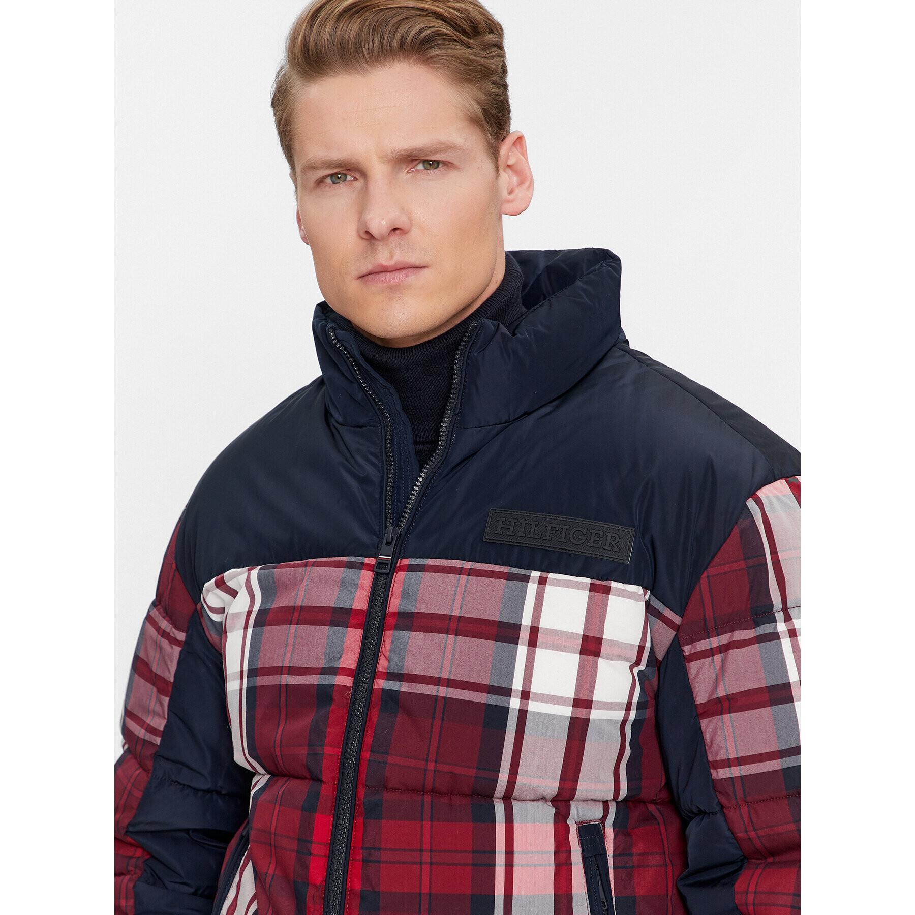 Tommy Hilfiger Geacă din puf New York MW0MW33432 Roșu Regular Fit - Pled.ro