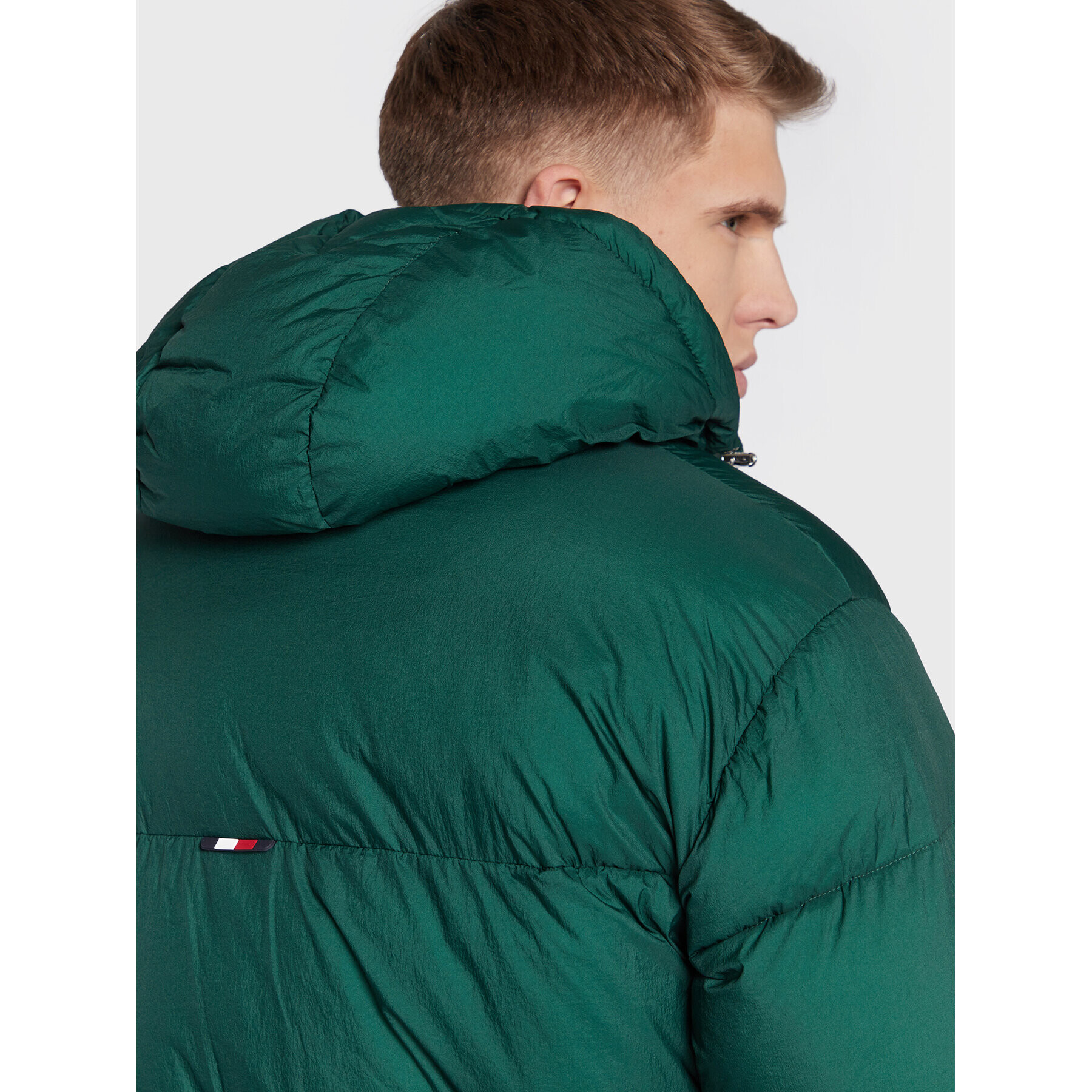 Tommy Hilfiger Geacă din puf Ny High Loft MW0MW27679 Verde Regular Fit - Pled.ro