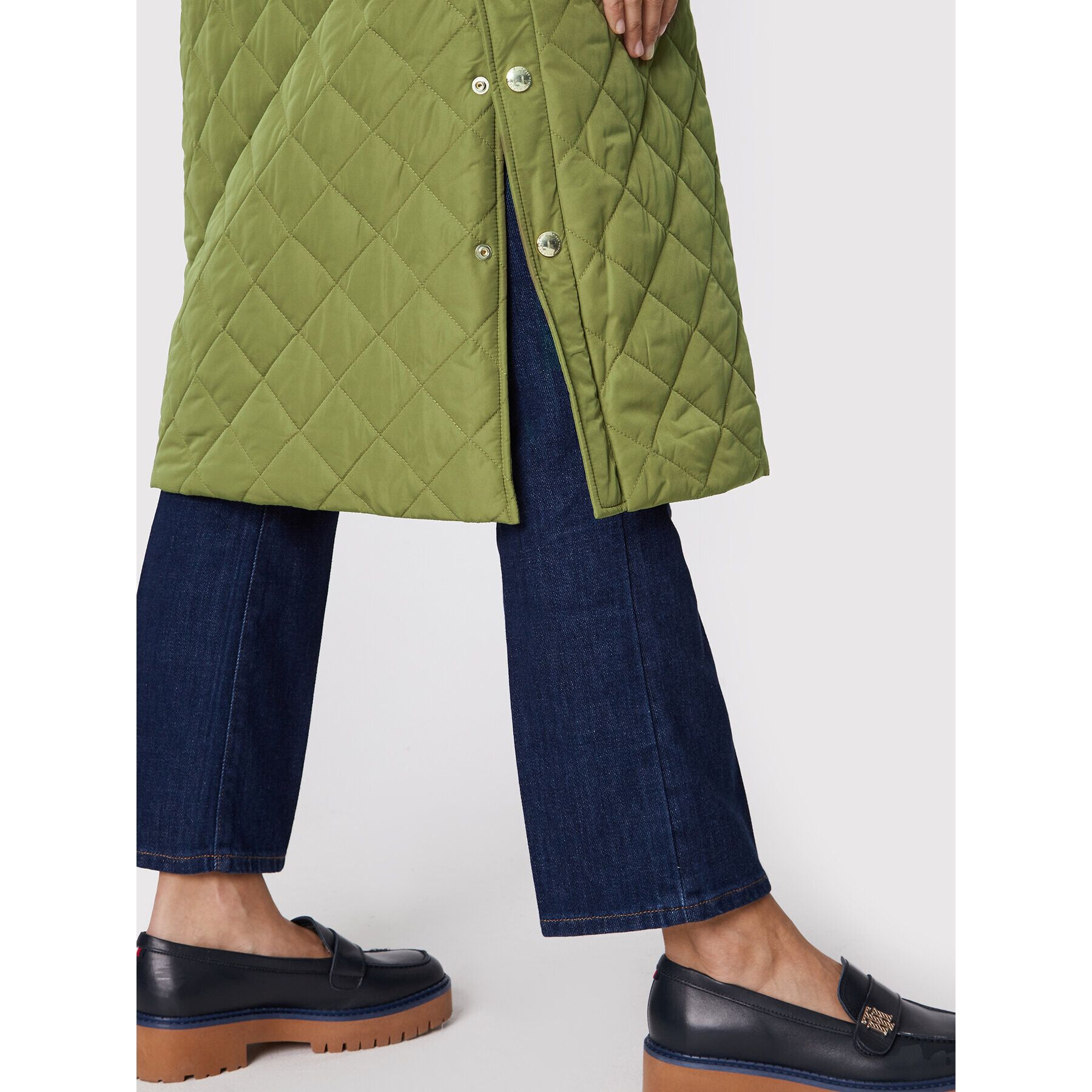 Tommy Hilfiger Geacă din puf Quilted Sorona WW0WW35551 Verde Relaxed Fit - Pled.ro