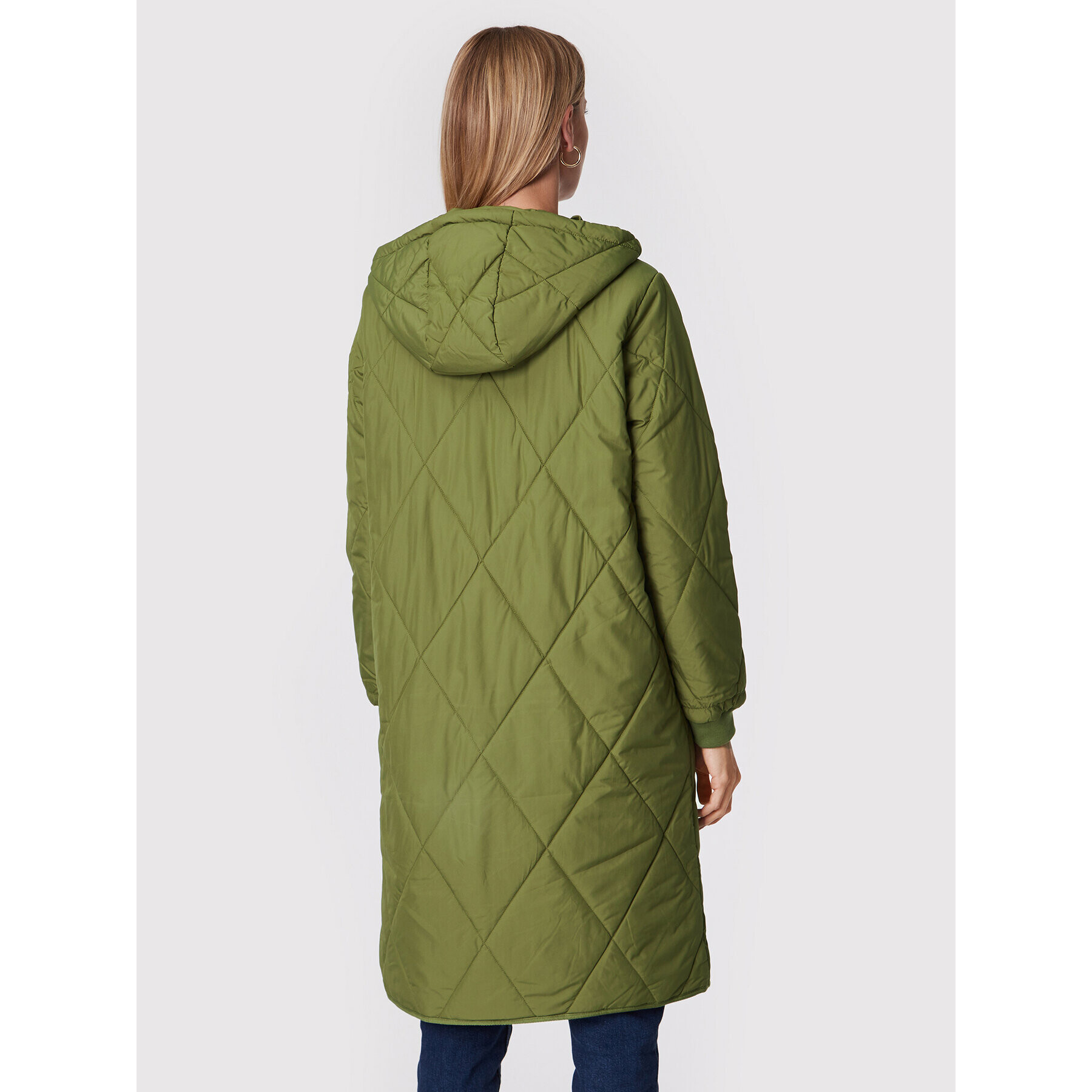 Tommy Hilfiger Geacă din puf Sorona WW0WW35092 Verde Relaxed Fit - Pled.ro