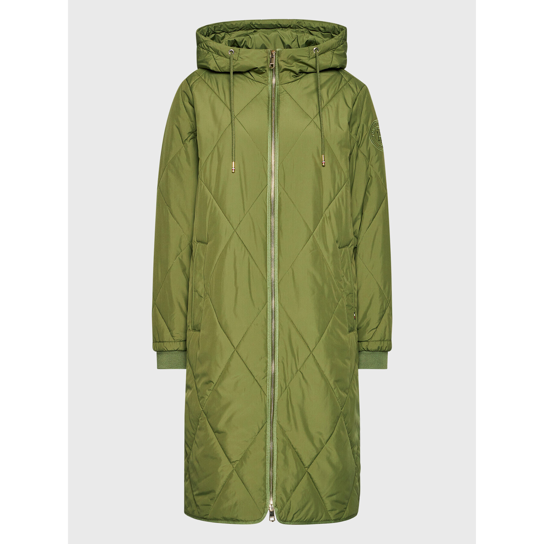 Tommy Hilfiger Geacă din puf Sorona WW0WW35092 Verde Relaxed Fit - Pled.ro