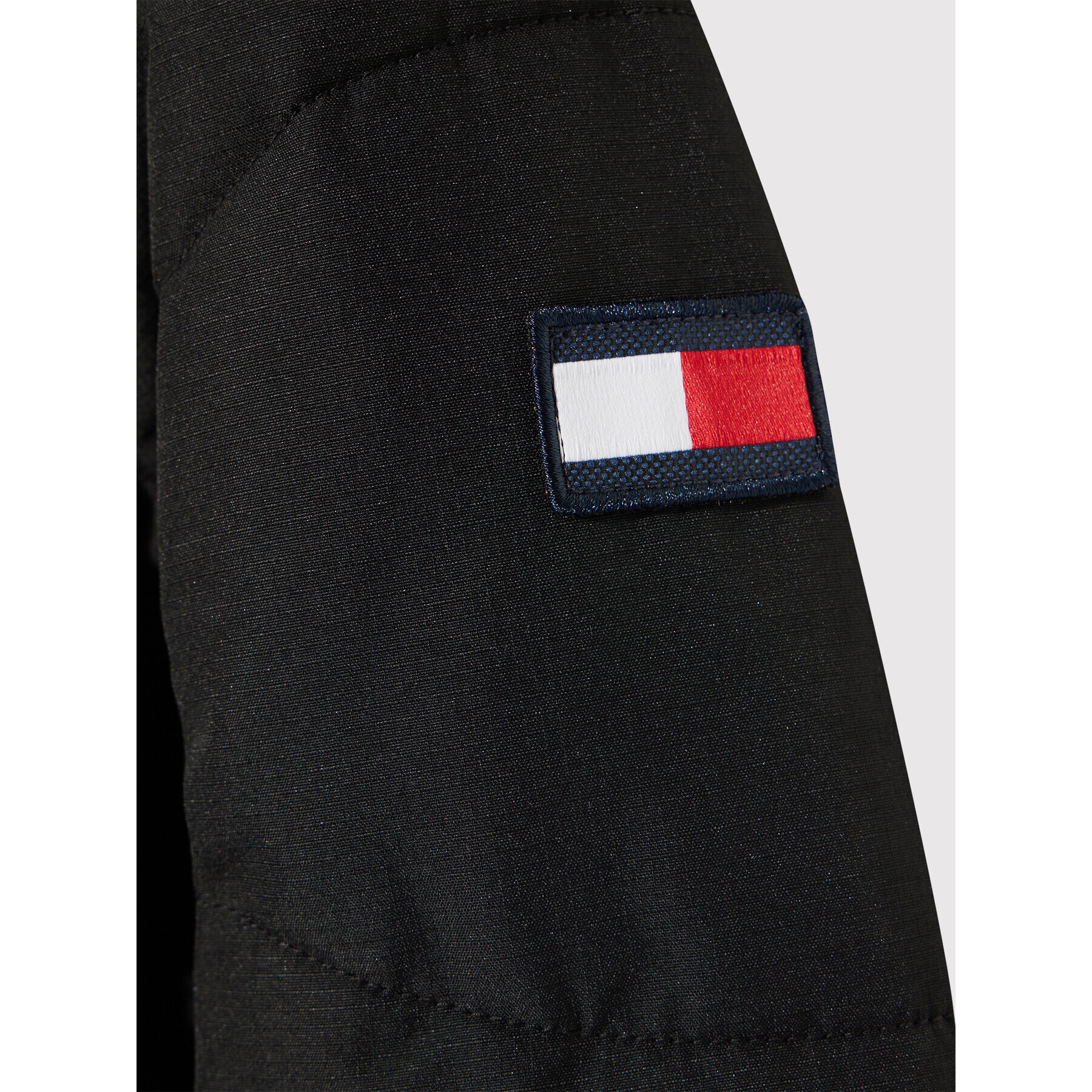 Tommy Hilfiger Geacă din puf Tonal Fur KG0KG05970 D Negru Regular Fit - Pled.ro