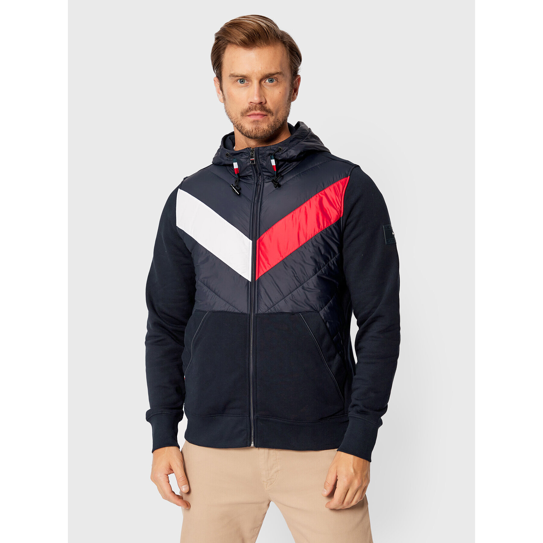 Tommy Hilfiger Geacă Mix Media MW0MW25889 Bleumarin Regular Fit - Pled.ro