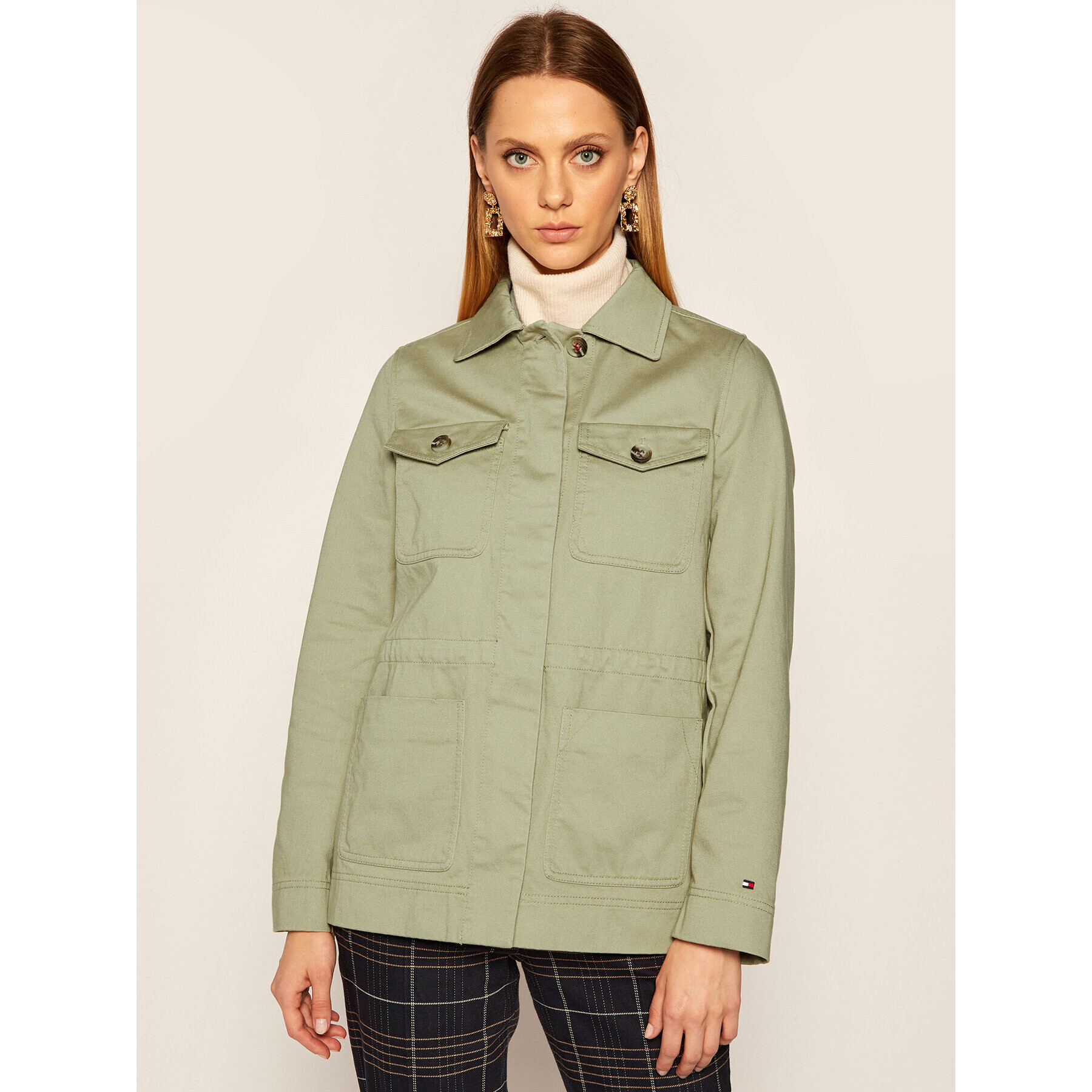 Tommy Hilfiger Geacă Monti Field WW0WW28684 Verde Regular Fit - Pled.ro