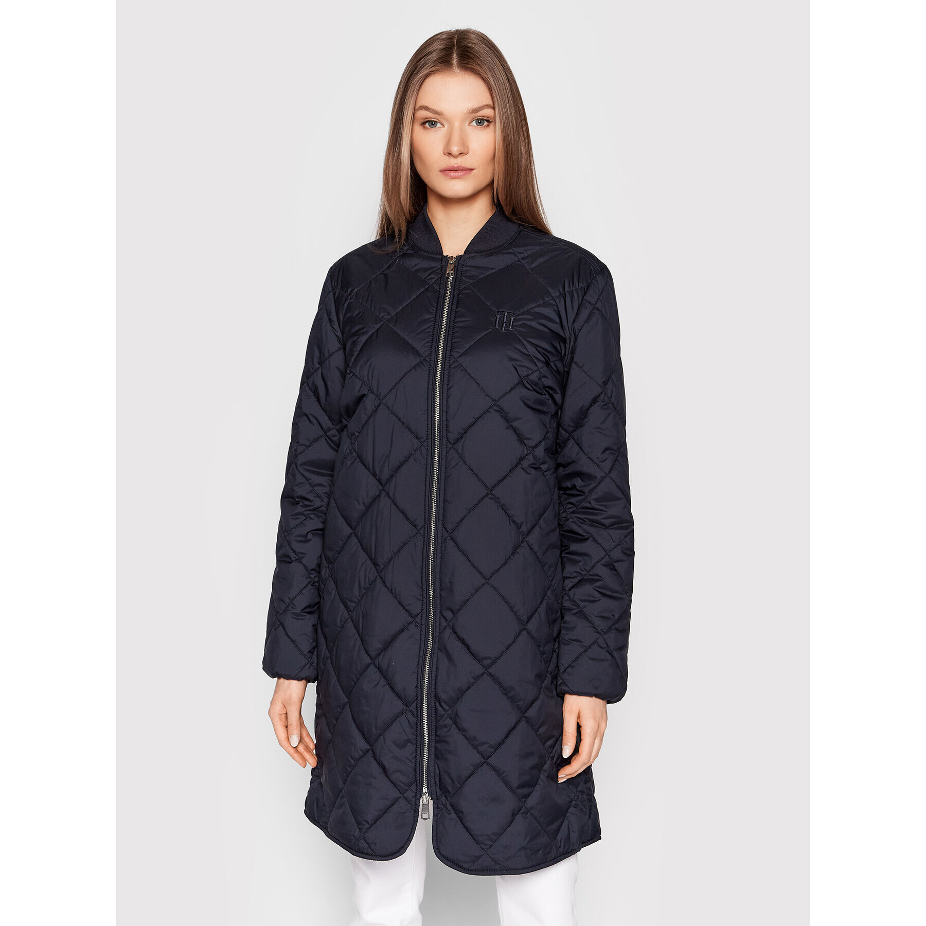 Tommy Hilfiger Geacă Quilted WW0WW34710 Bleumarin Regular Fit - Pled.ro