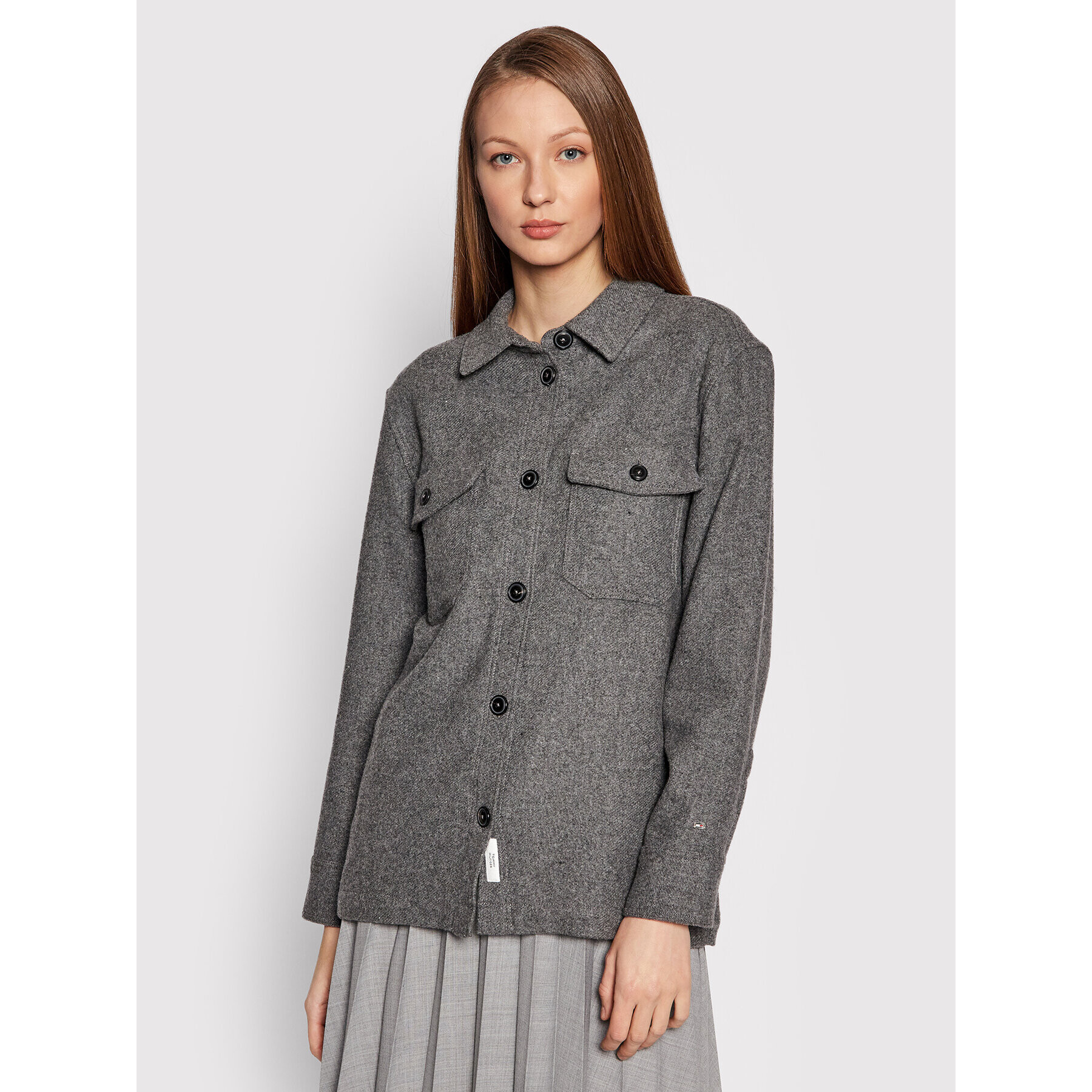 Tommy Hilfiger Geacă WW0WW31328 Gri Relaxed Fit - Pled.ro