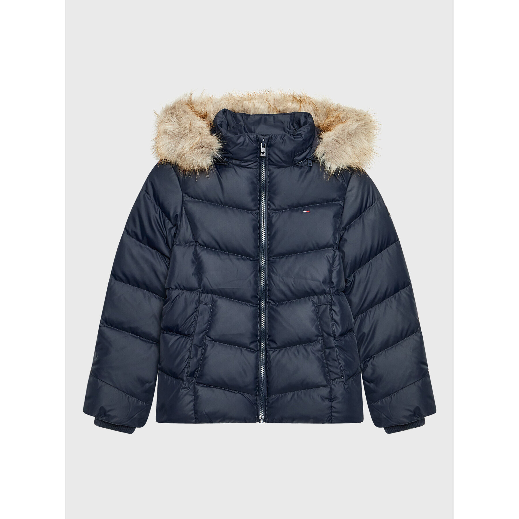 Tommy Hilfiger Geacă din puf Essential KG0KG05980 D Bleumarin Regular Fit - Pled.ro