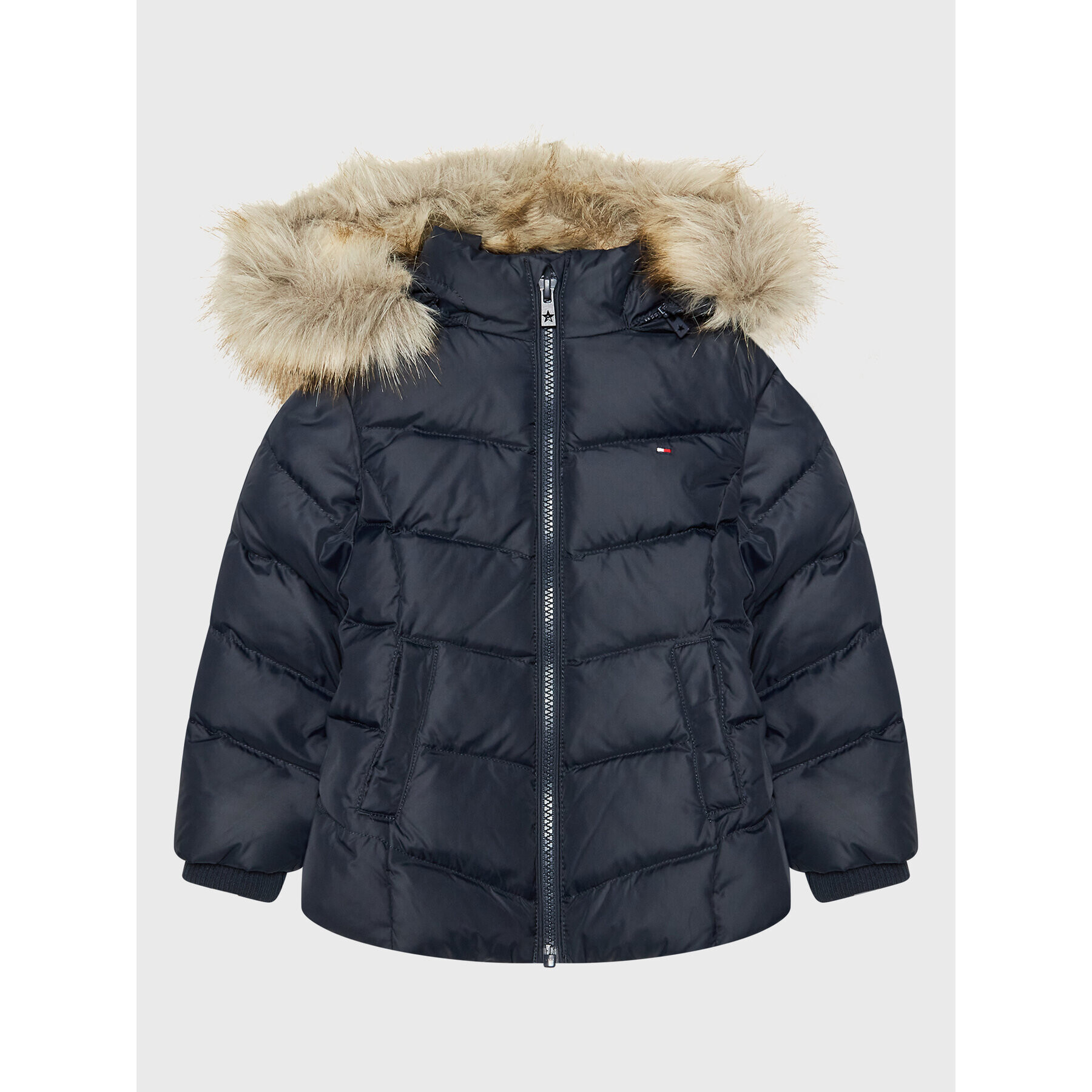 Tommy Hilfiger Geacă din puf Essential KG0KG05980 M Bleumarin Regular Fit - Pled.ro