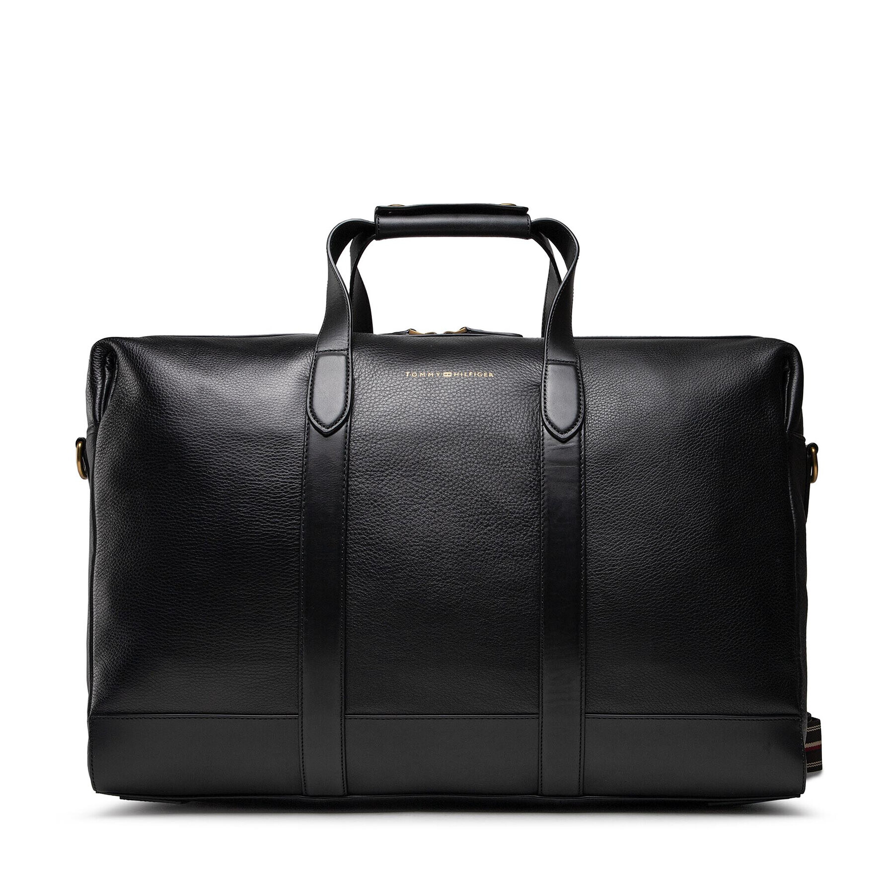 Tommy Hilfiger Geantă Casual Leather Duffle AM0AM07757 Negru - Pled.ro