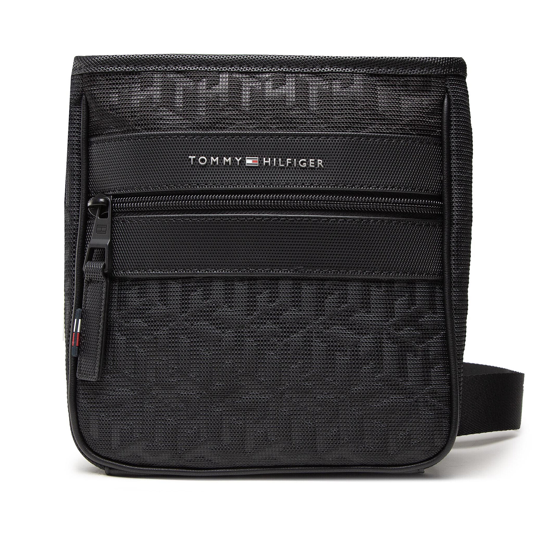 Tommy Hilfiger Geantă crossover Elevated Nylon Mini Crossov Mono AM0AM07094 Negru - Pled.ro