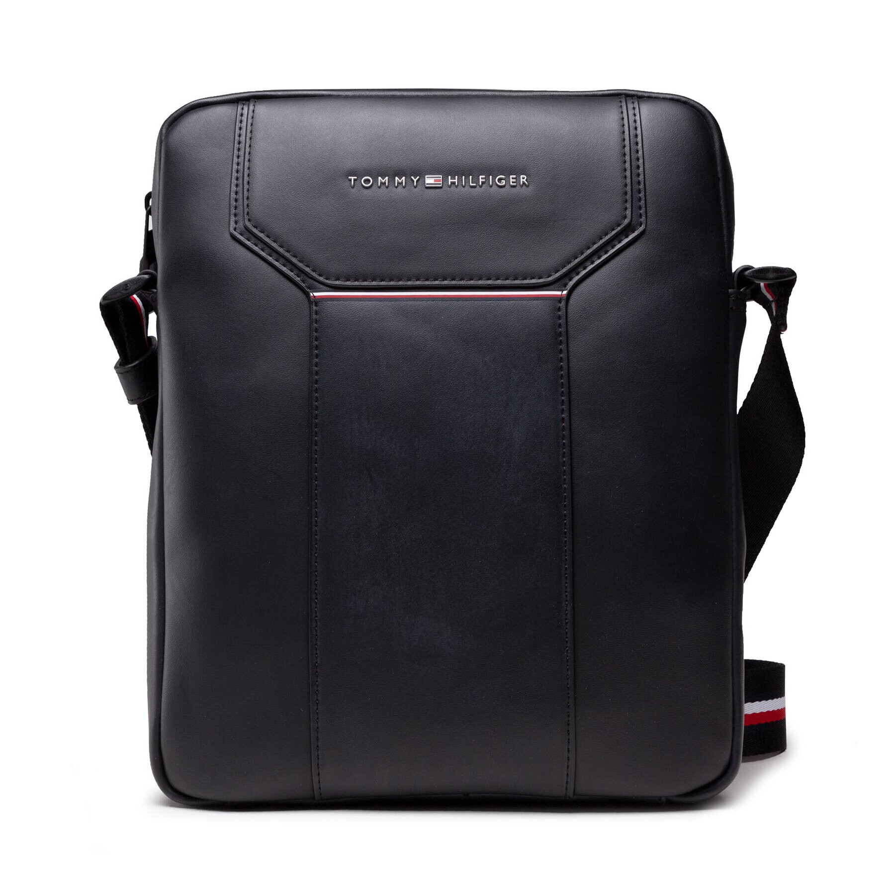 Tommy Hilfiger Geantă crossover Th Commuter Reporter AM0AM07554 Negru - Pled.ro