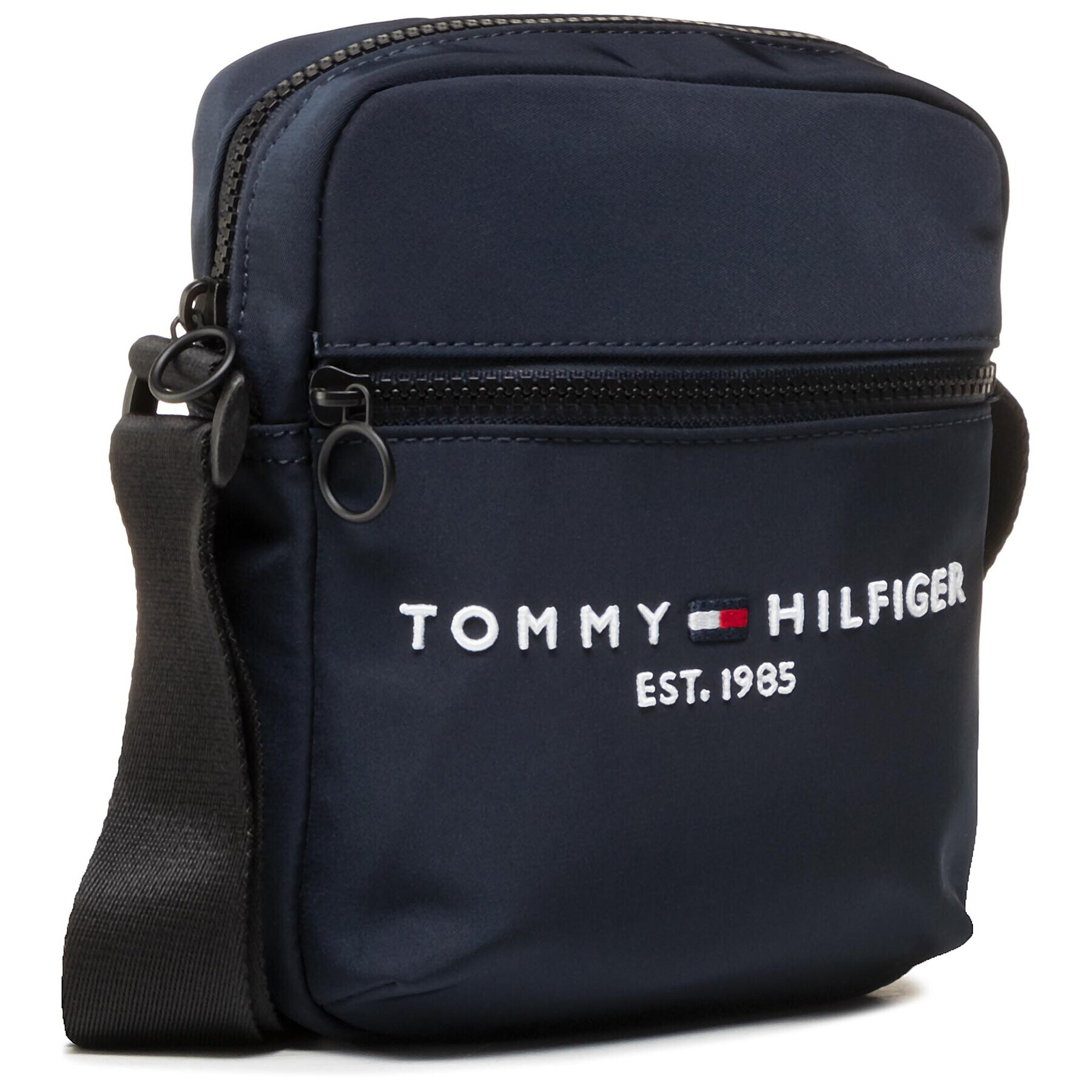 Tommy Hilfiger Geantă crossover Th Established Mini Reporter AM0AM07229 Bleumarin - Pled.ro