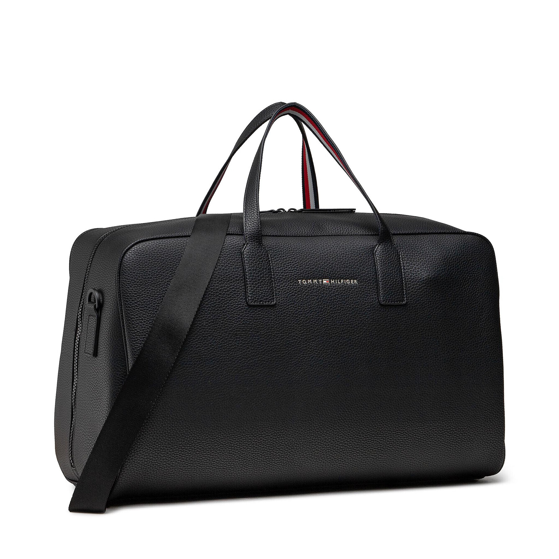 Tommy Hilfiger Geantă Essential Pu Duffle AM0AM08000 Negru - Pled.ro