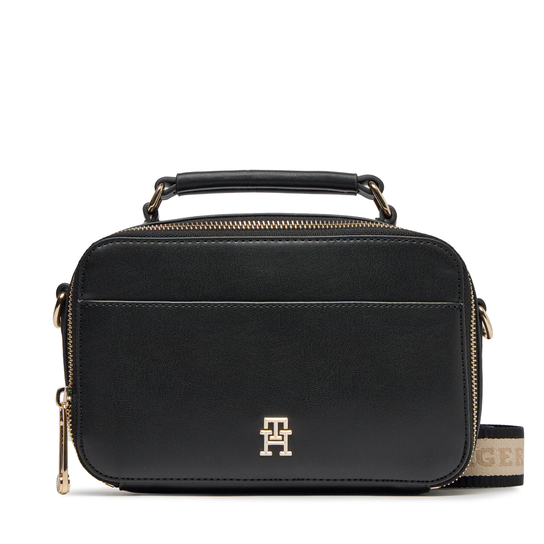 Tommy Hilfiger Geantă Iconic Tommy Camera Bag AW0AW15689 Negru - Pled.ro