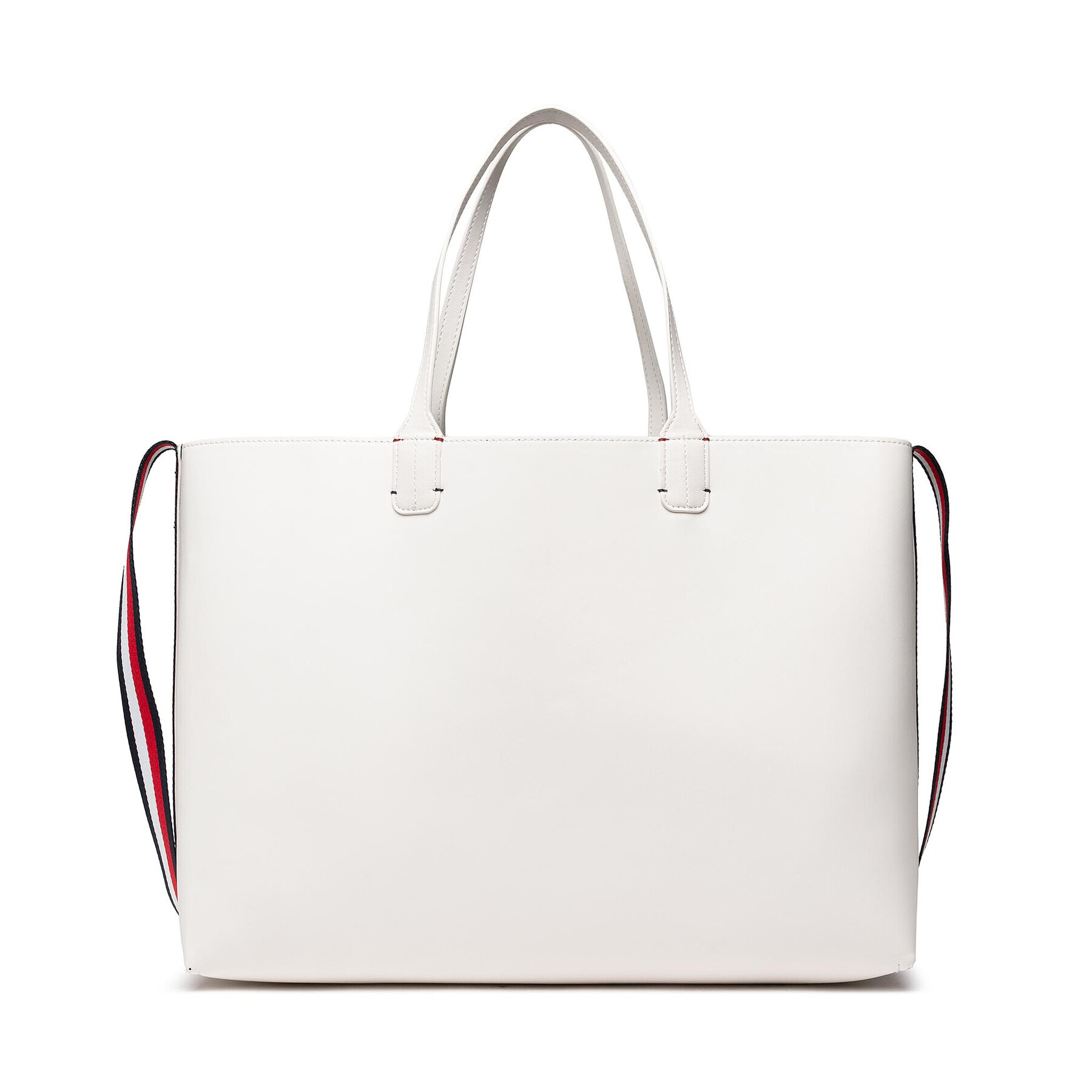 Tommy Hilfiger Geantă Iconic Tommy Tote AW0AW12017 Alb - Pled.ro