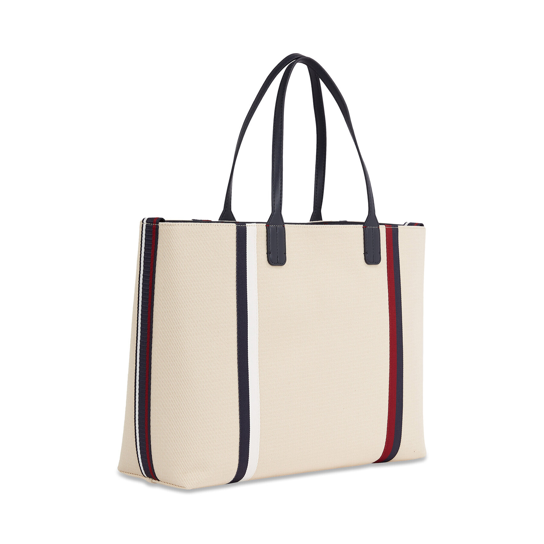 Tommy Hilfiger Geantă Iconic Tommy Tote Corp AW0AW15157 Bej - Pled.ro