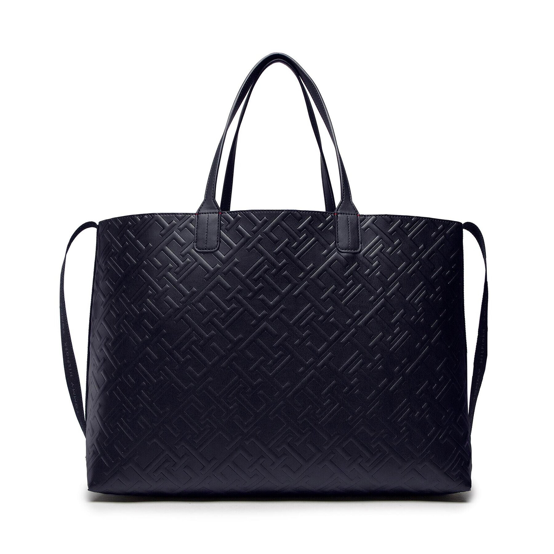 Tommy Hilfiger Geantă Iconic Tommy Tote Mono AW0AW14374 Bleumarin - Pled.ro