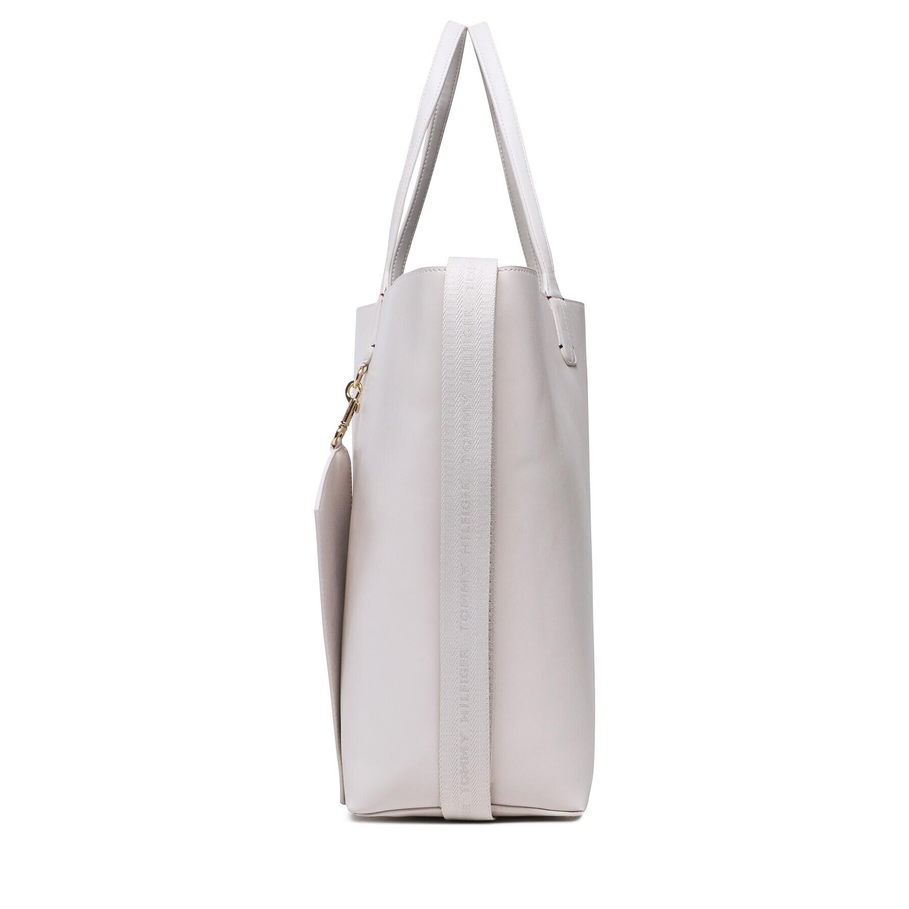 Tommy Hilfiger Geantă Iconic Tommy Tote Solid AW0AW14182 Bej - Pled.ro