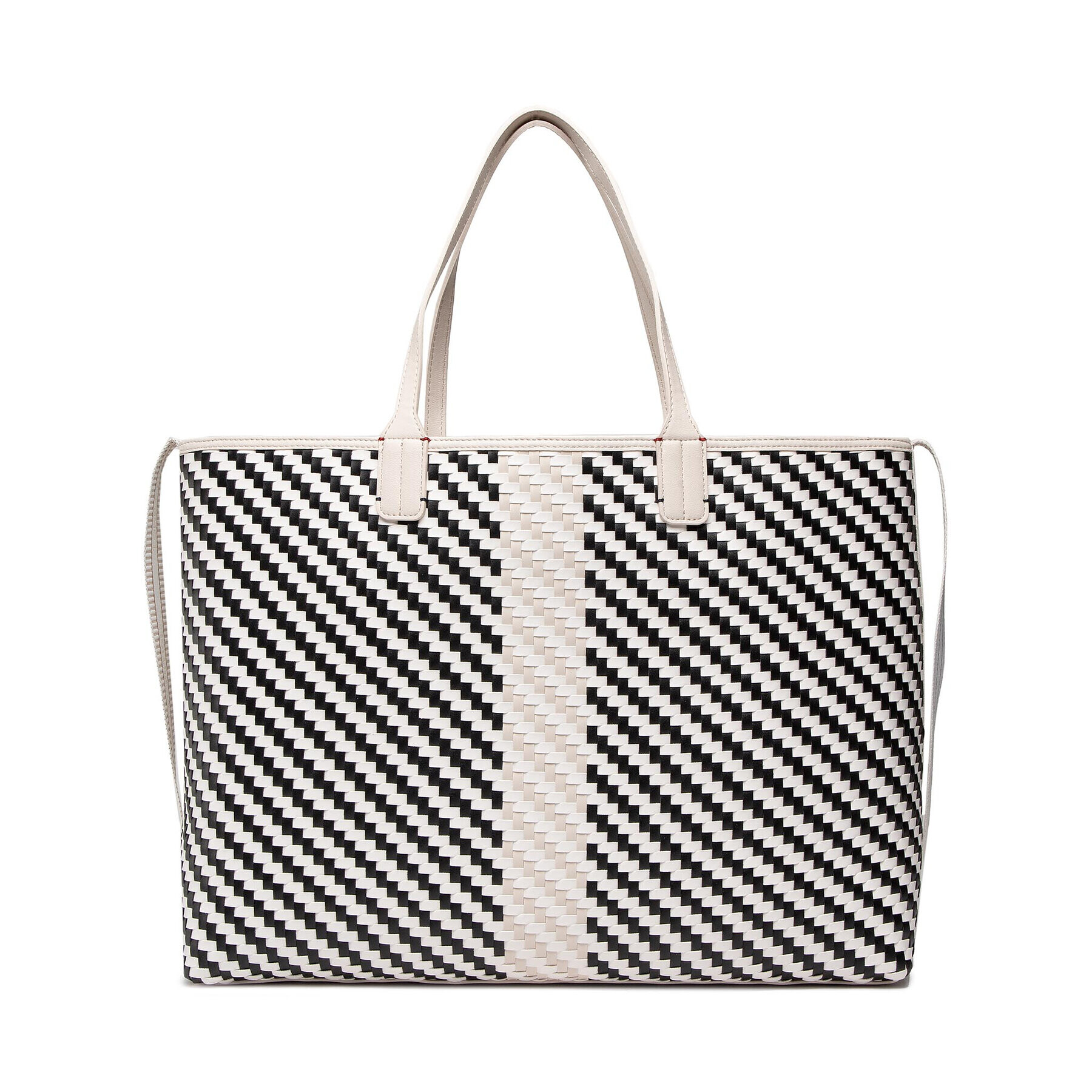 Tommy Hilfiger Geantă Iconic Tommy Tote Woven AW0AW12320 Negru - Pled.ro