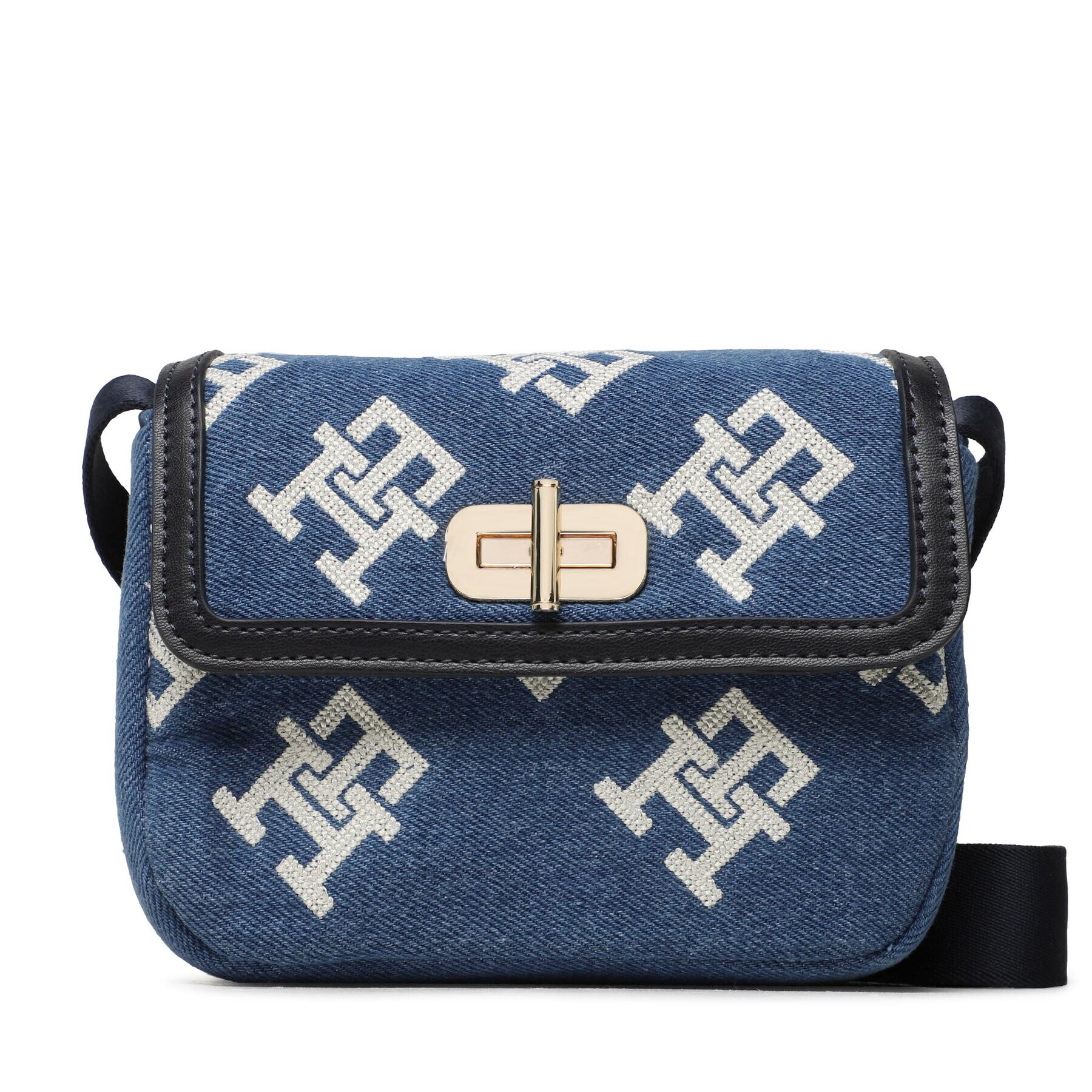 Tommy Hilfiger Geantă Monogram Turnlock AW0AW14581 Albastru - Pled.ro