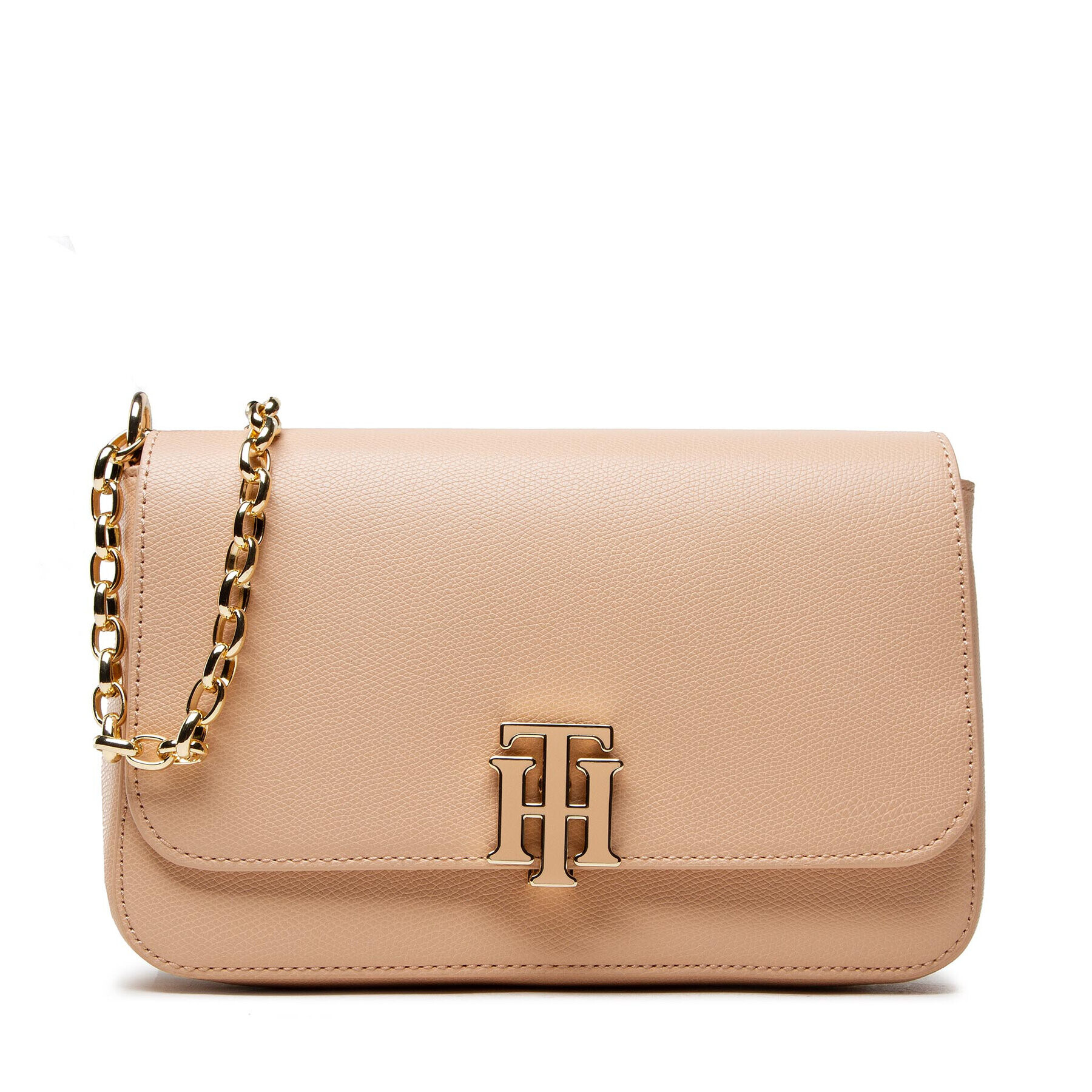 Tommy Hilfiger Geantă Outline Clutch AW0AW11550 Bej - Pled.ro