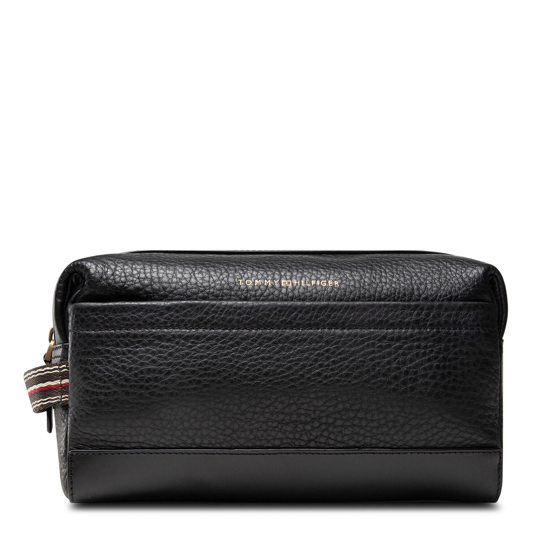 Tommy Hilfiger Geantă pentru cosmetice Casual Leather Washbag AM0AM07992 Negru - Pled.ro