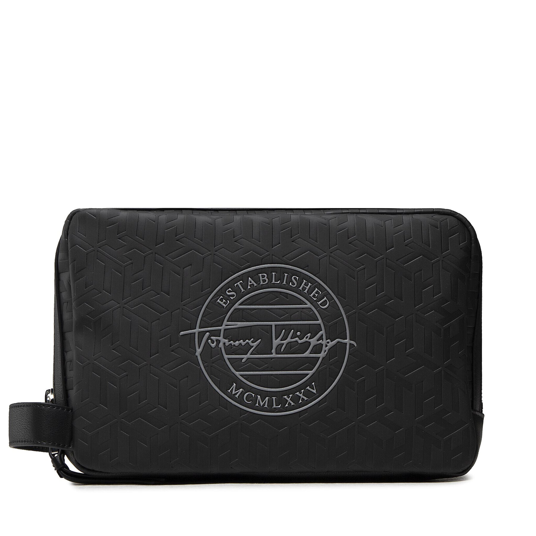 Tommy Hilfiger Geantă pentru cosmetice Monogram Washbag AM0AM07994 Negru - Pled.ro