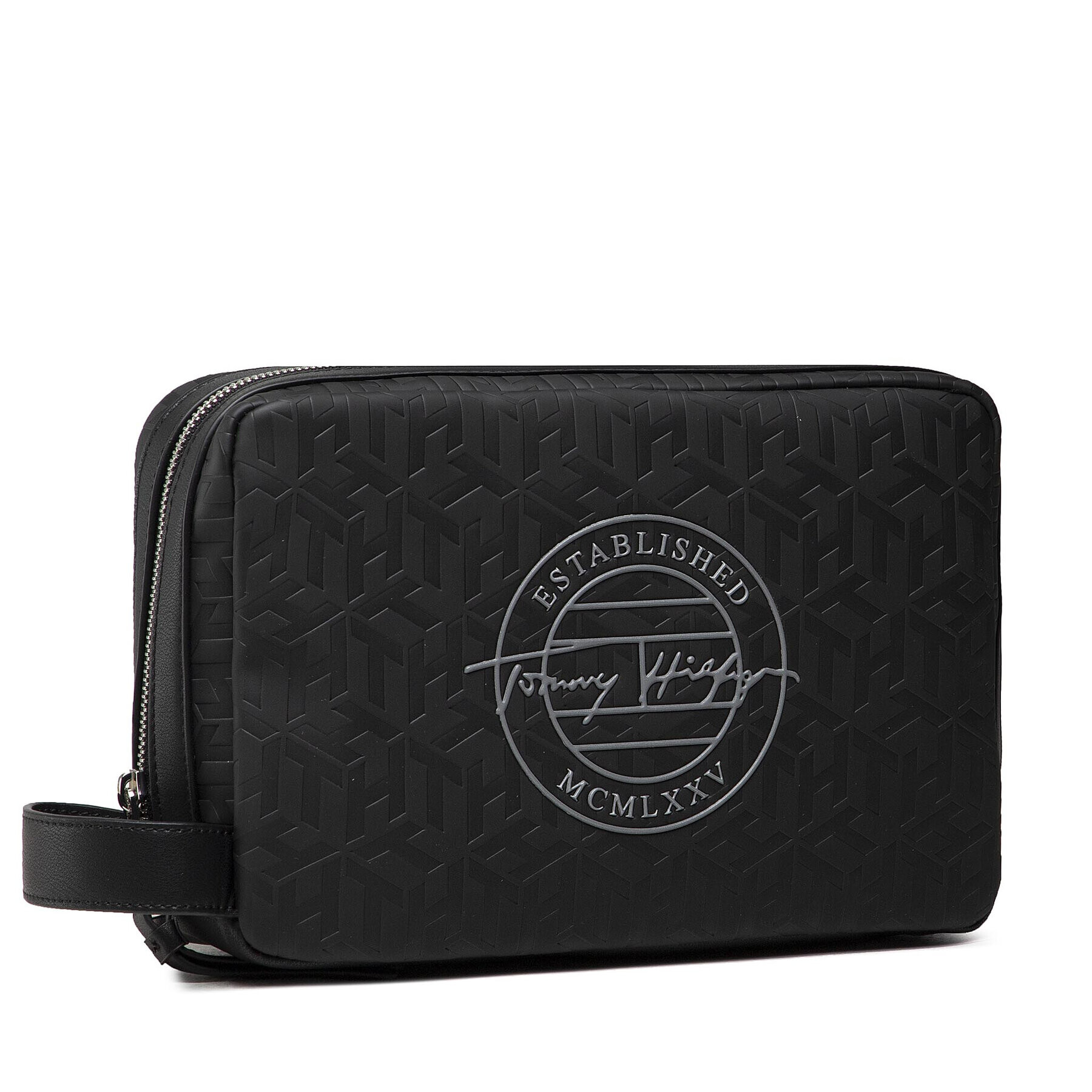 Tommy Hilfiger Geantă pentru cosmetice Monogram Washbag AM0AM07994 Negru - Pled.ro