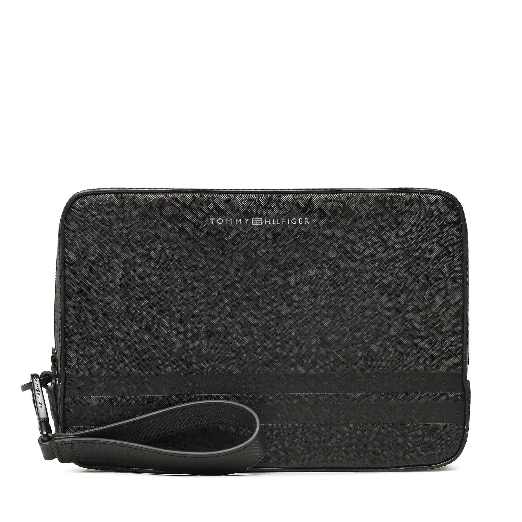 Tommy Hilfiger Geantă pentru cosmetice Th Business Leather Washbag AM0AM10985 Negru - Pled.ro