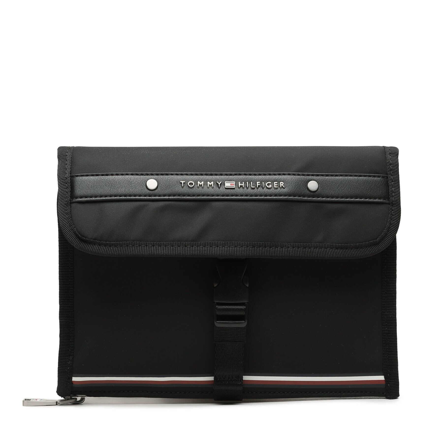 Tommy Hilfiger Geantă pentru cosmetice Th Central Repreve Washbag AM0AM11276 Negru - Pled.ro