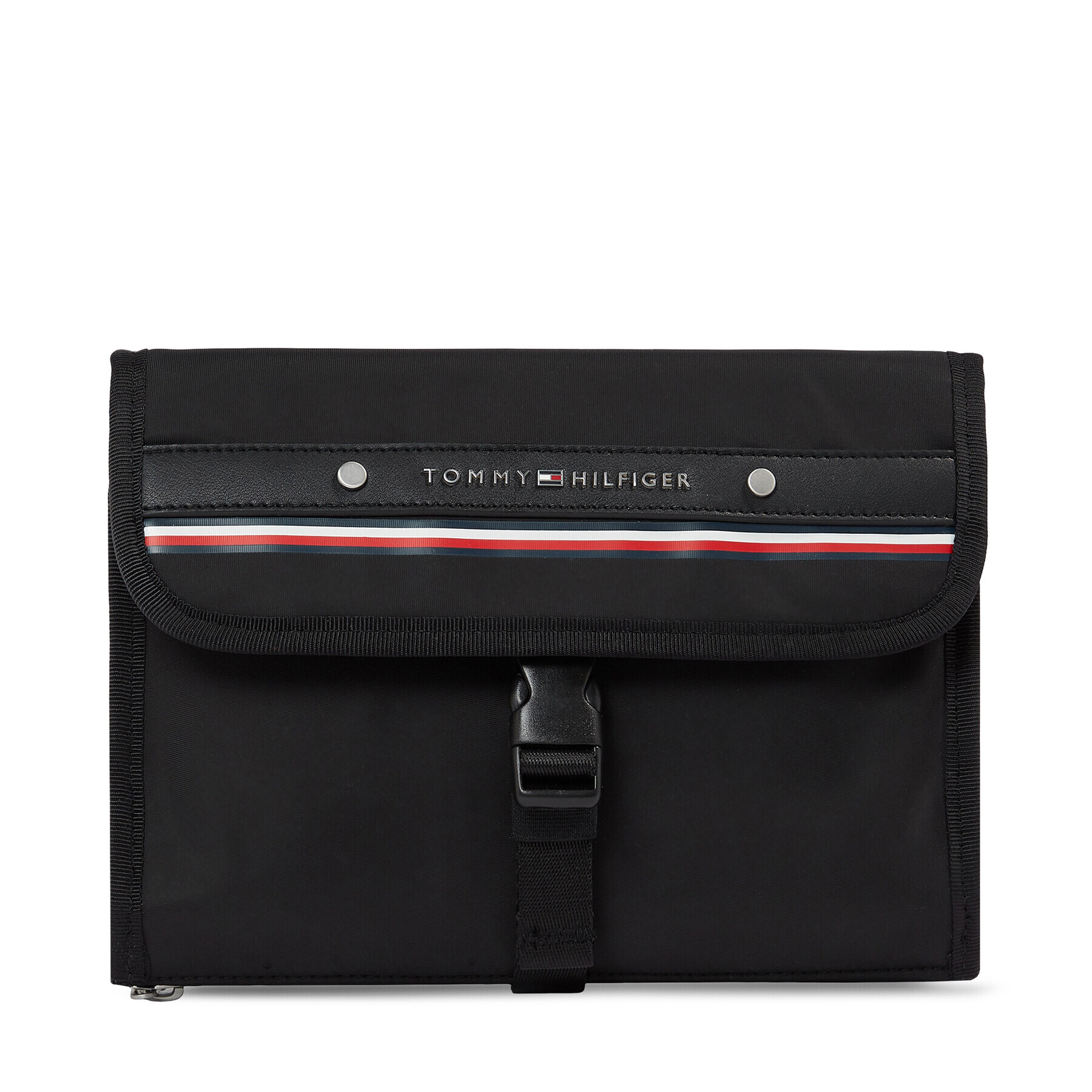 Tommy Hilfiger Geantă pentru cosmetice Th Central Repreve Washbag AM0AM11276 Negru - Pled.ro