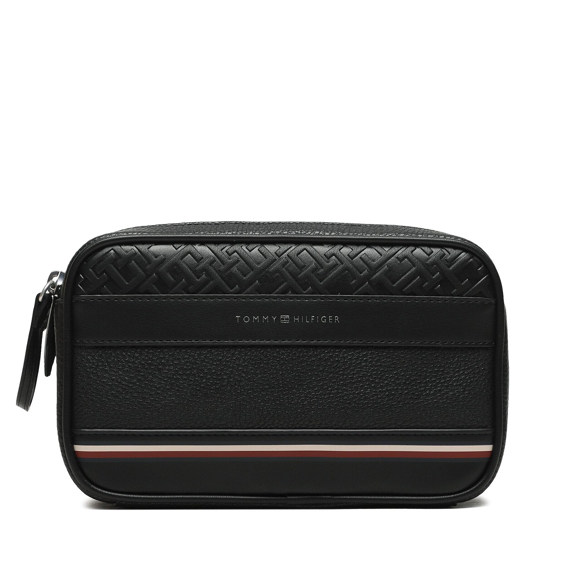 Tommy Hilfiger Geantă pentru cosmetice Th Central Washbag Pu AM0AM11262 Negru - Pled.ro