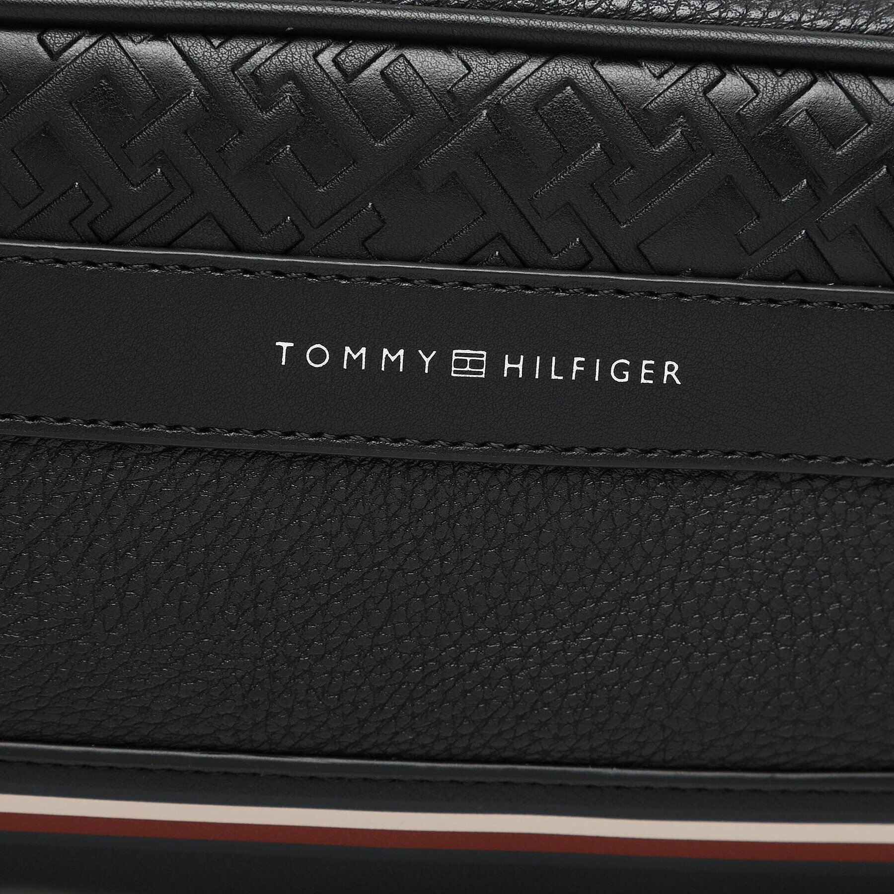 Tommy Hilfiger Geantă pentru cosmetice Th Central Washbag Pu AM0AM11262 Negru - Pled.ro