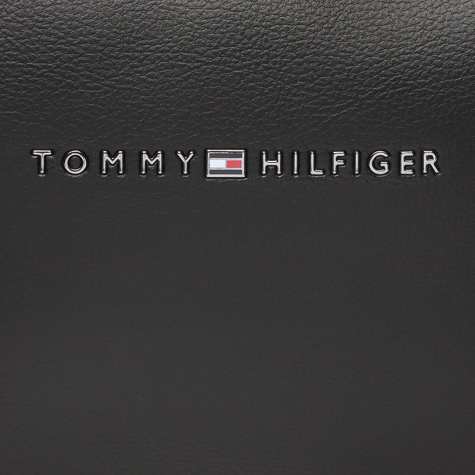 Tommy Hilfiger Geantă pentru cosmetice Th Corporate Washbag Pu AM0AM10971 Negru - Pled.ro