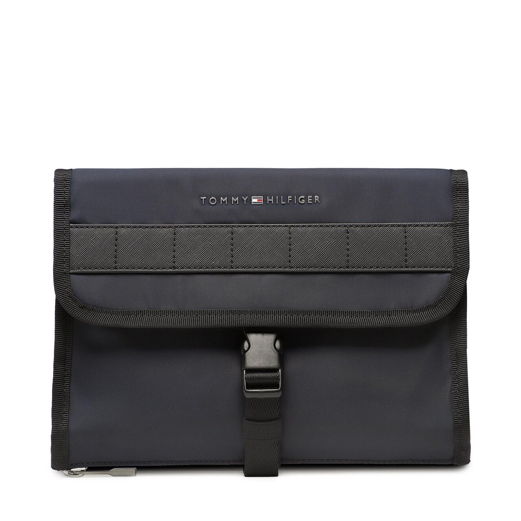 Tommy Hilfiger Geantă pentru cosmetice Th Elevated Nylon Washbag AM0AM10979 Bleumarin - Pled.ro