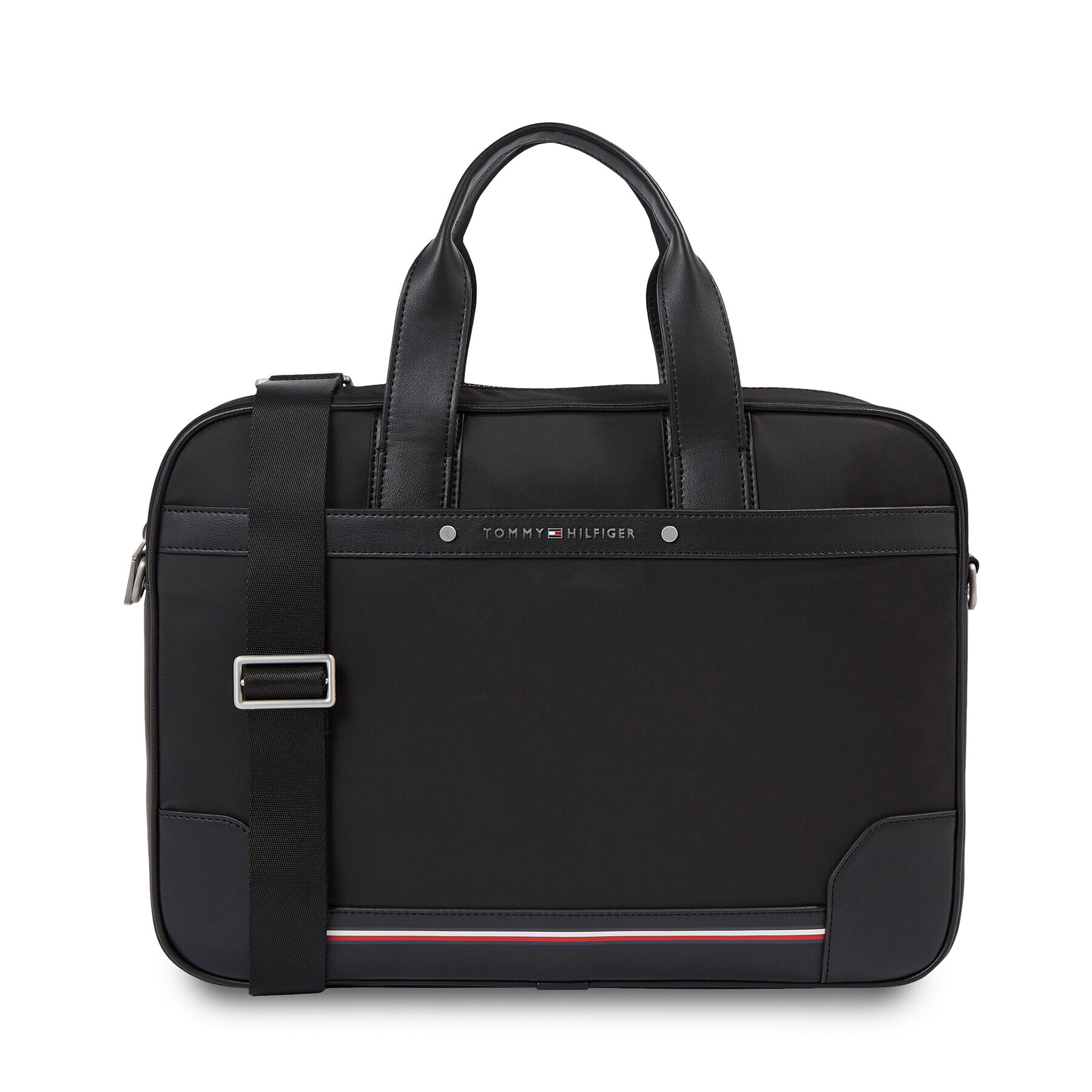 Tommy Hilfiger Geantă pentru laptop Central Repreve AM0AM11301 Negru - Pled.ro