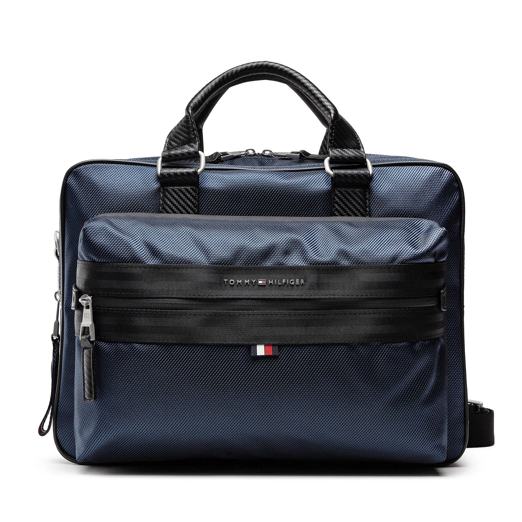 Tommy Hilfiger Geantă pentru laptop Elevated Nylon 48 Hour Bag AM0AM08103 Bleumarin - Pled.ro