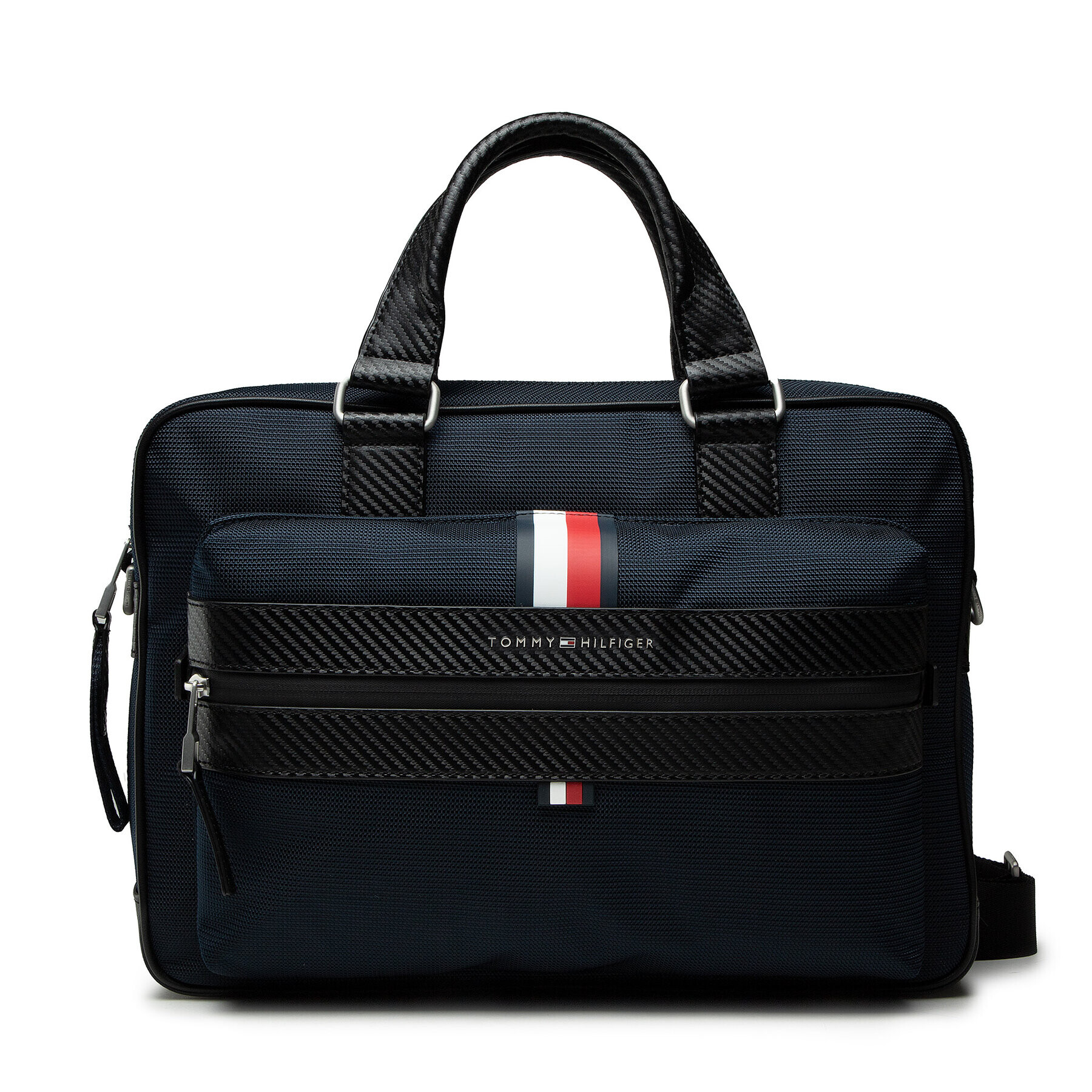 Tommy Hilfiger Geantă pentru laptop Elevated Nylon C Computer Bag AM0AM08004 Bleumarin - Pled.ro