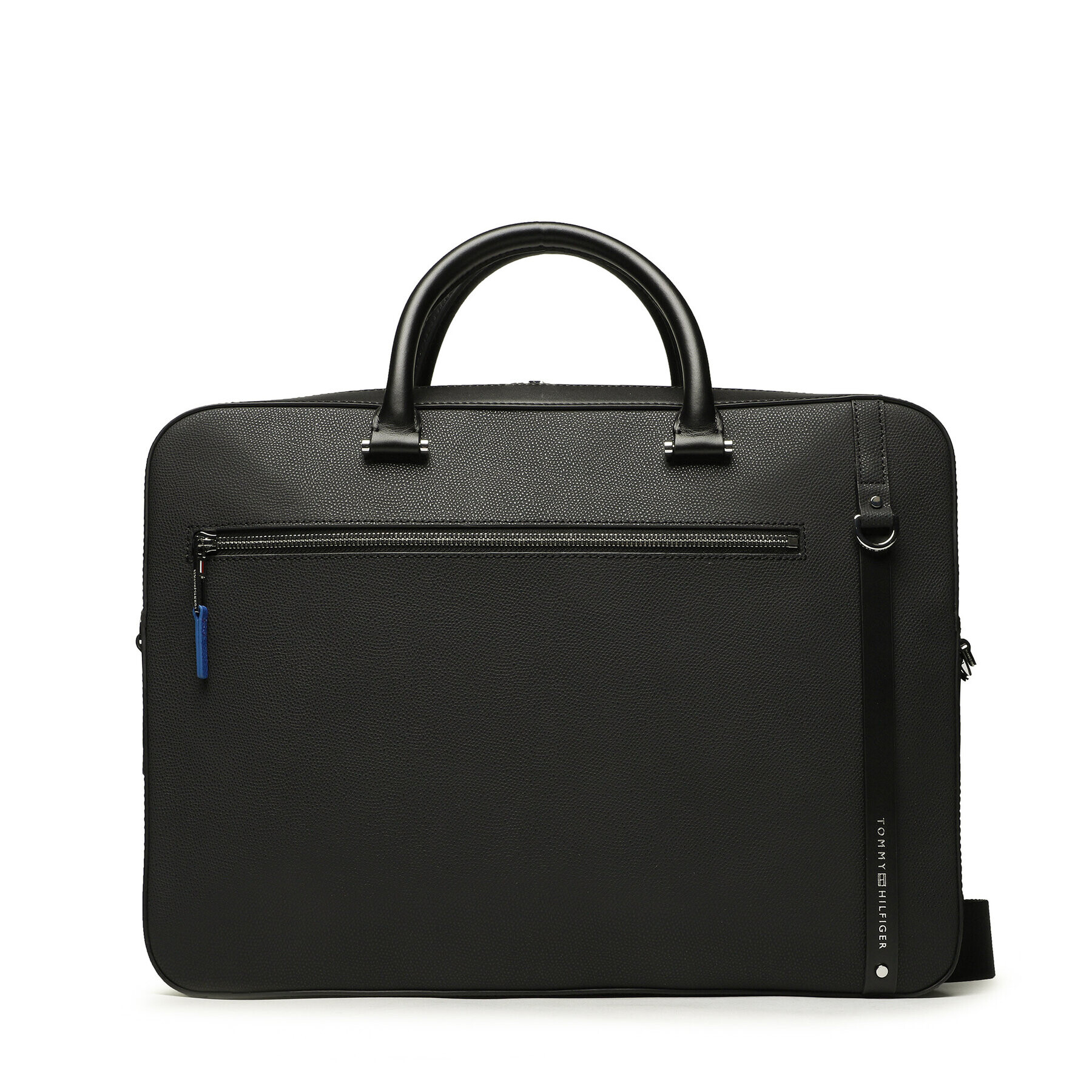 Tommy Hilfiger Geantă pentru laptop Th Bus Leather Slm Computer Bag AM0AM11290 Negru - Pled.ro