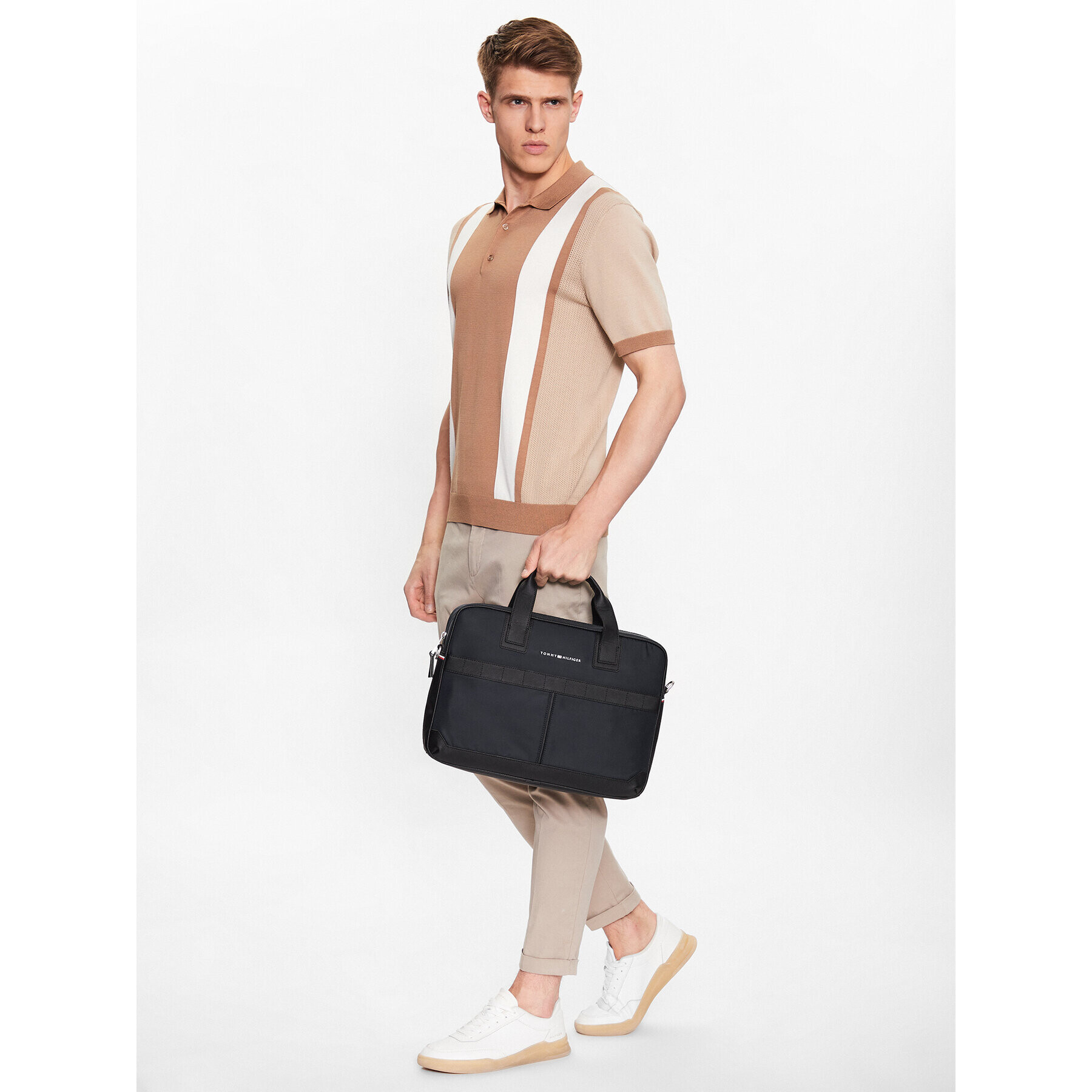 Tommy Hilfiger Geantă pentru laptop Th Elevated Nylon Computer Bag AM0AM10940 Bleumarin - Pled.ro