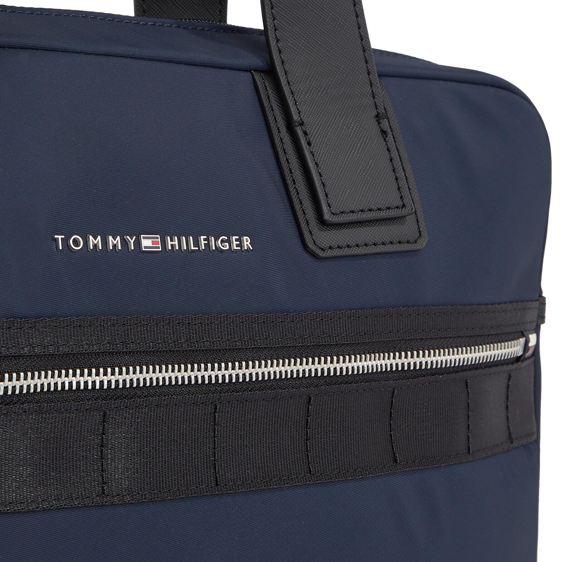 Tommy Hilfiger Geantă pentru laptop Th Elevated Nylon Computer Bag AM0AM11574 Bleumarin - Pled.ro