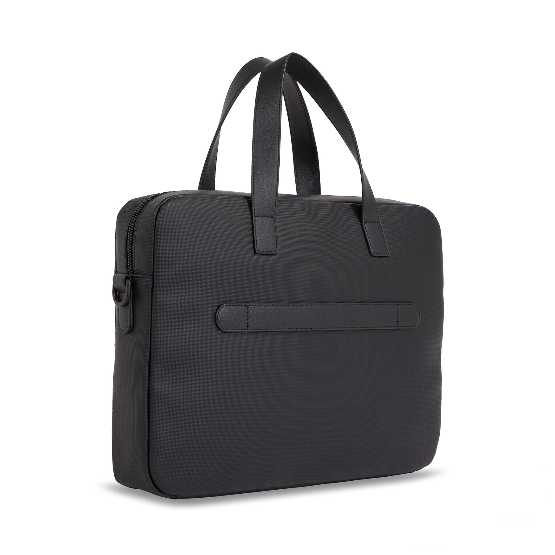 Tommy Hilfiger Geantă pentru laptop Th Essential Pique Computer Bag AM0AM11542 Negru - Pled.ro