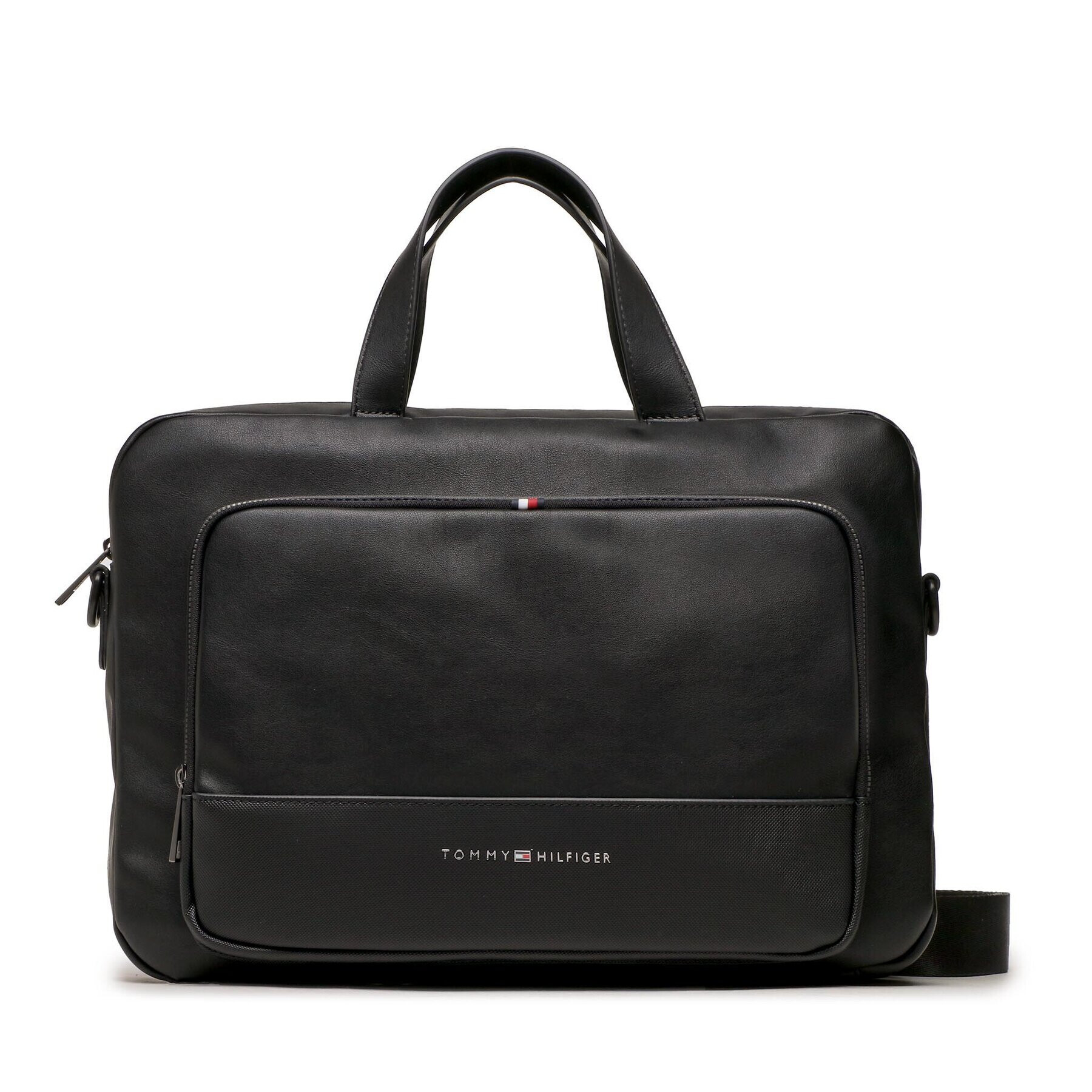 Tommy Hilfiger Geantă pentru laptop Th Essential Slim Computer Bag AM0AM10926 Negru - Pled.ro