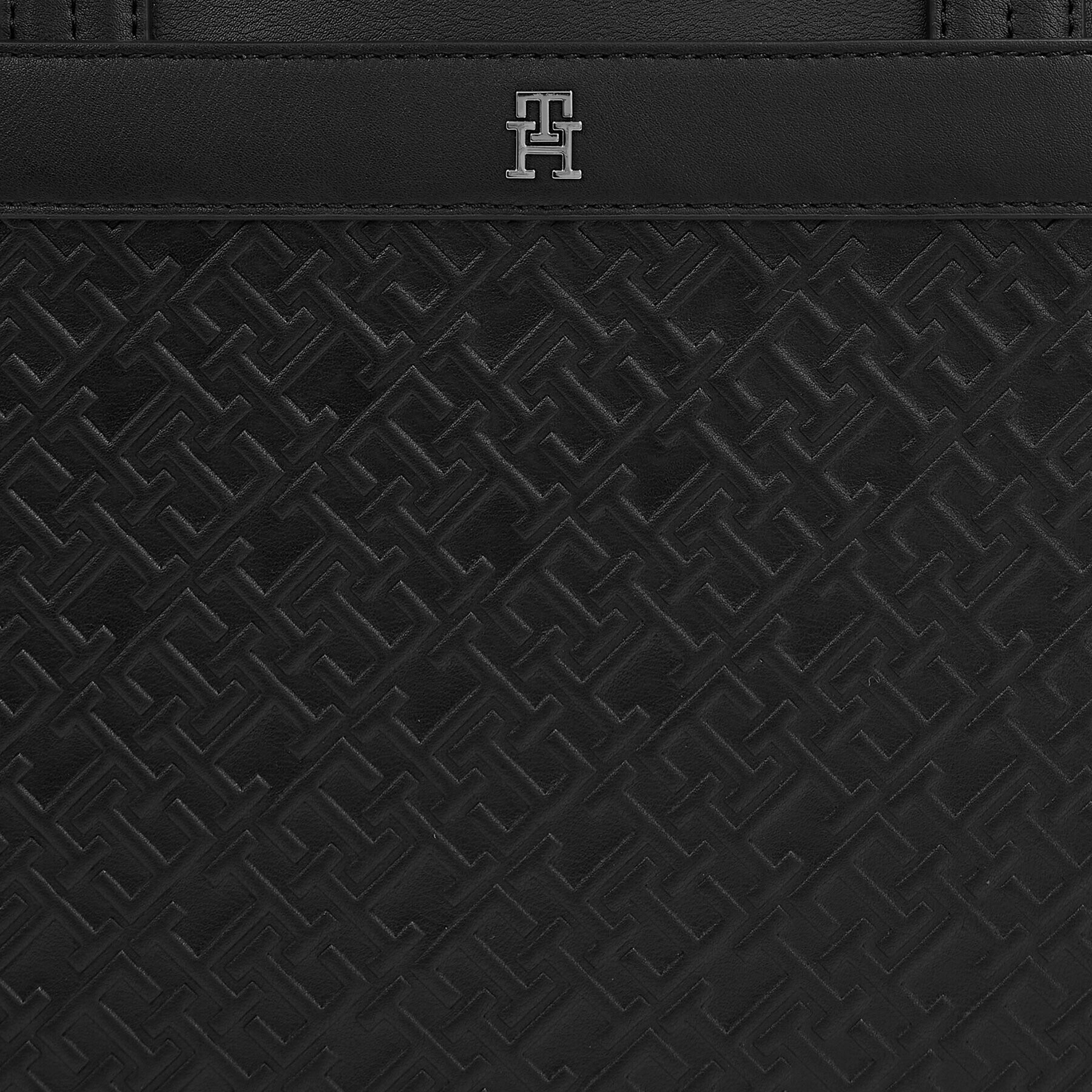 Tommy Hilfiger Geantă pentru laptop Th Monogram Pu Computer Bag AM0AM11525 Negru - Pled.ro