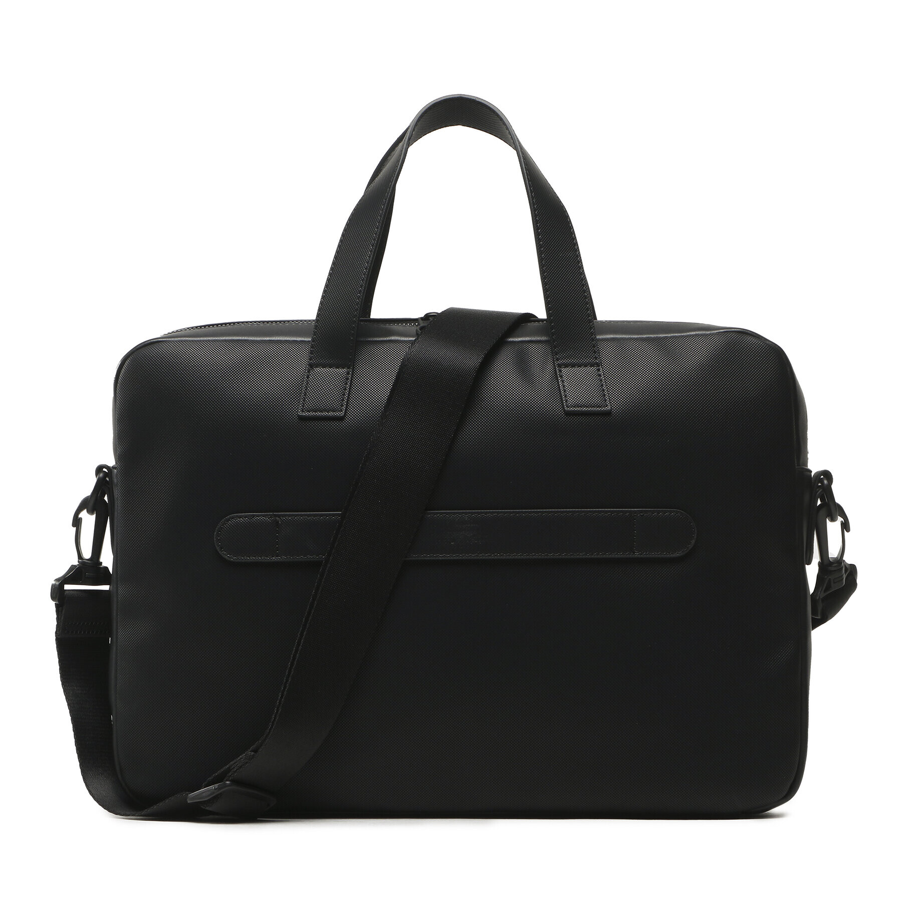 Tommy Hilfiger Geantă pentru laptop Th Pique Pu Slim Coputer Bag AM0AM11314 Negru - Pled.ro