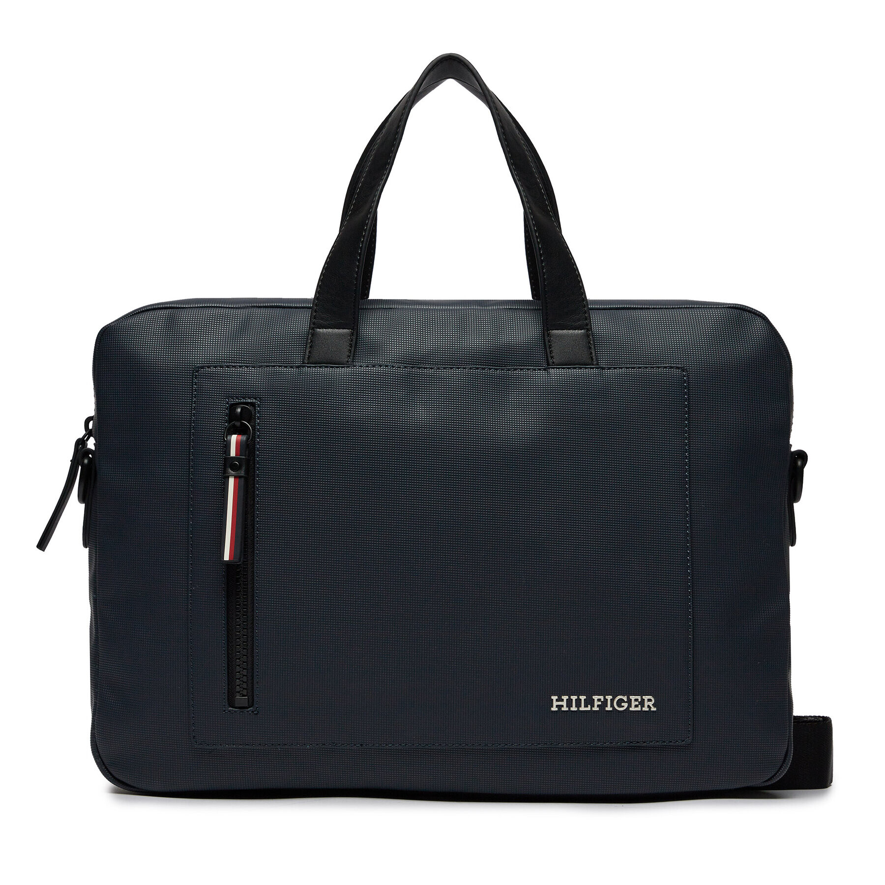 Tommy Hilfiger Geantă pentru laptop Th Pique Slim Computer Bag AM0AM11784 Bleumarin - Pled.ro