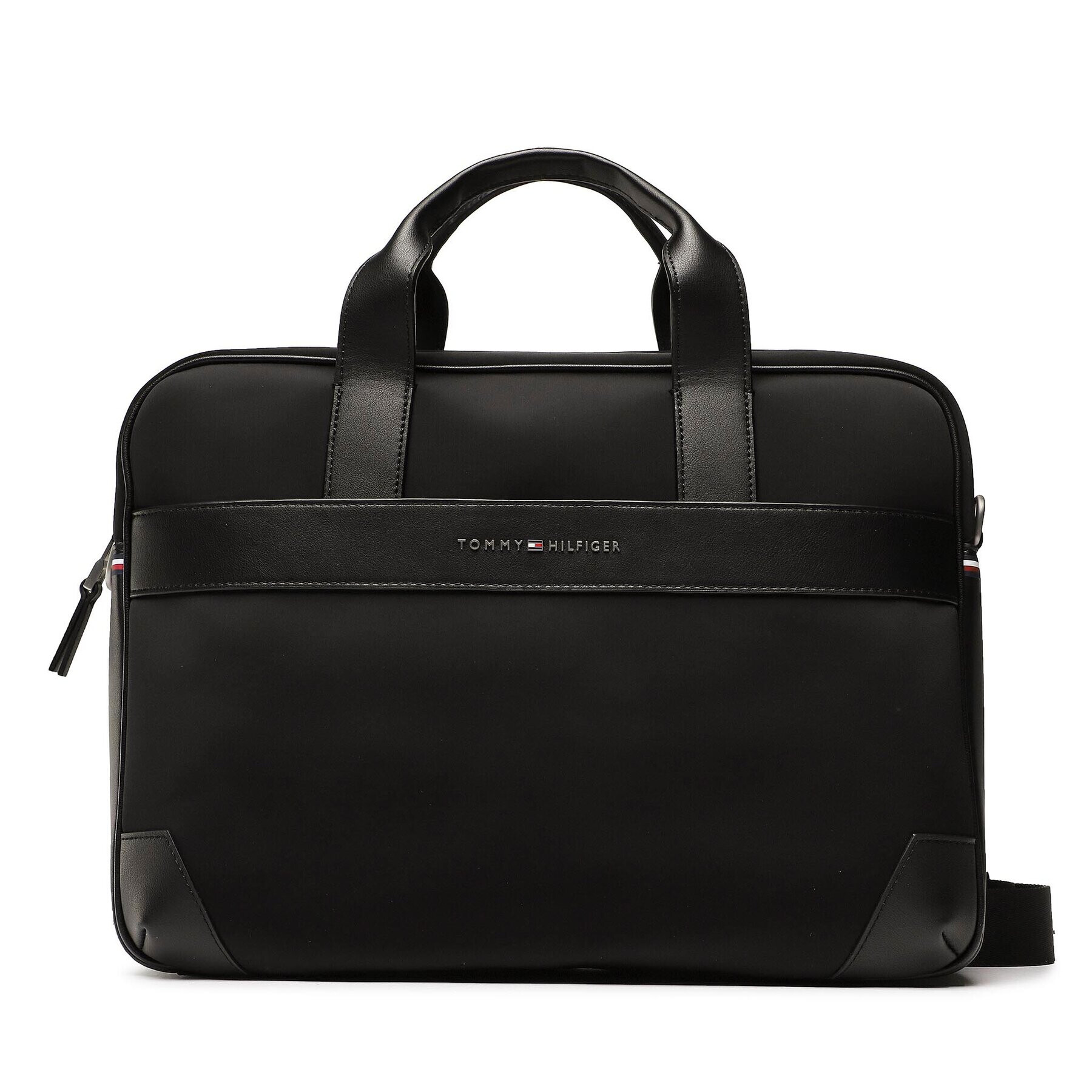 Tommy Hilfiger Geantă pentru laptop Th Urban Nylon Computer Bag AM0AM10567 Negru - Pled.ro