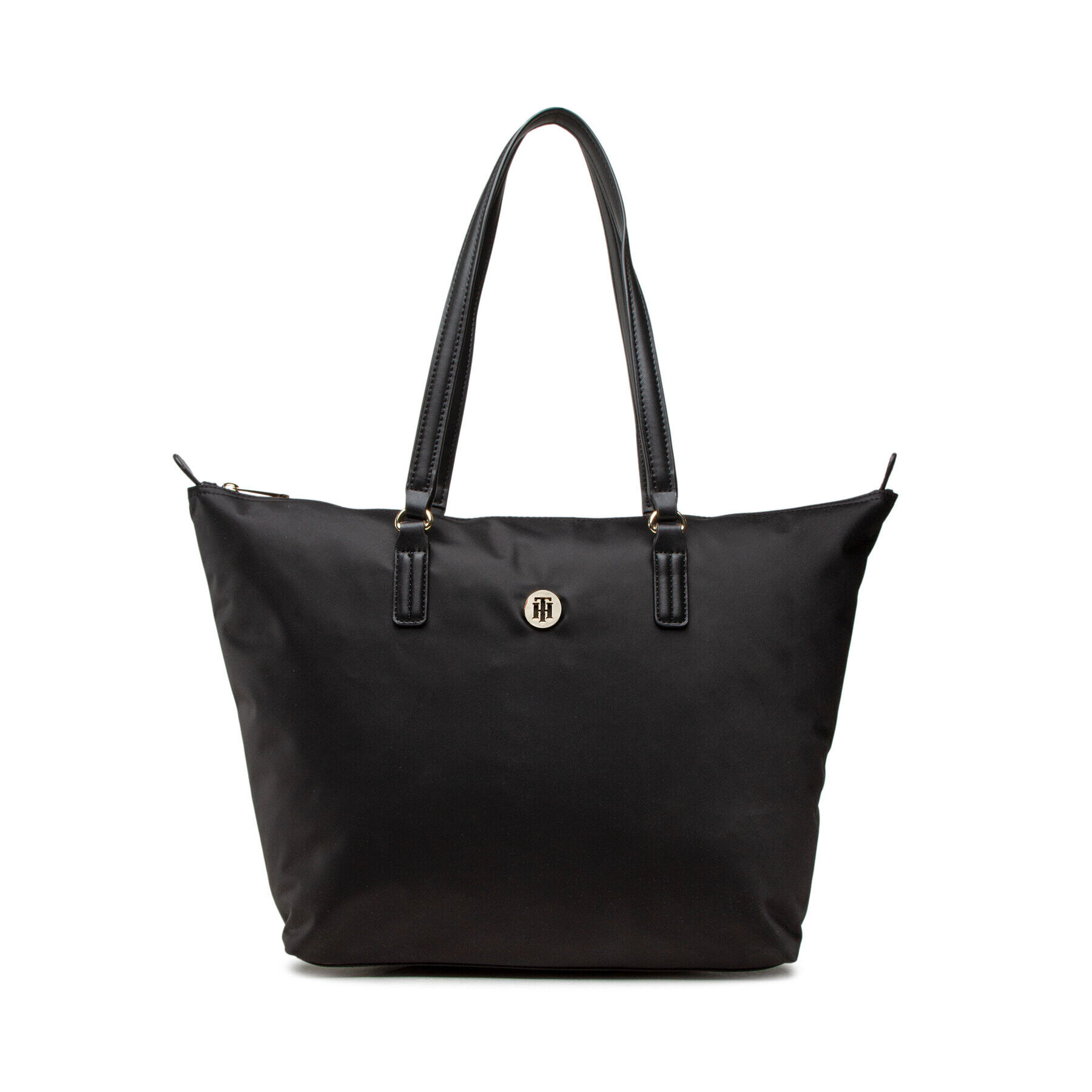 Tommy Hilfiger Geantă Poppy St Tote AW0AW10261 Negru - Pled.ro