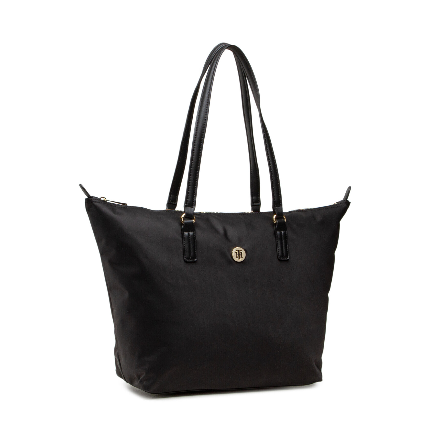 Tommy Hilfiger Geantă Poppy St Tote AW0AW10261 Negru - Pled.ro