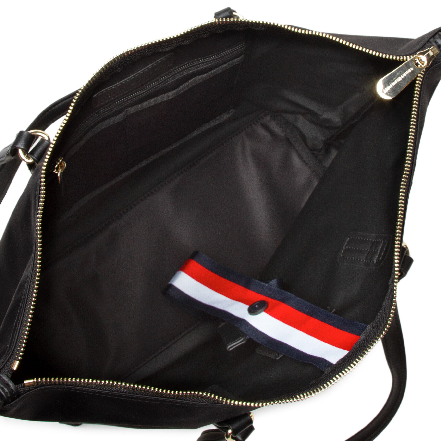 Tommy Hilfiger Geantă Poppy St Tote AW0AW10261 Negru - Pled.ro